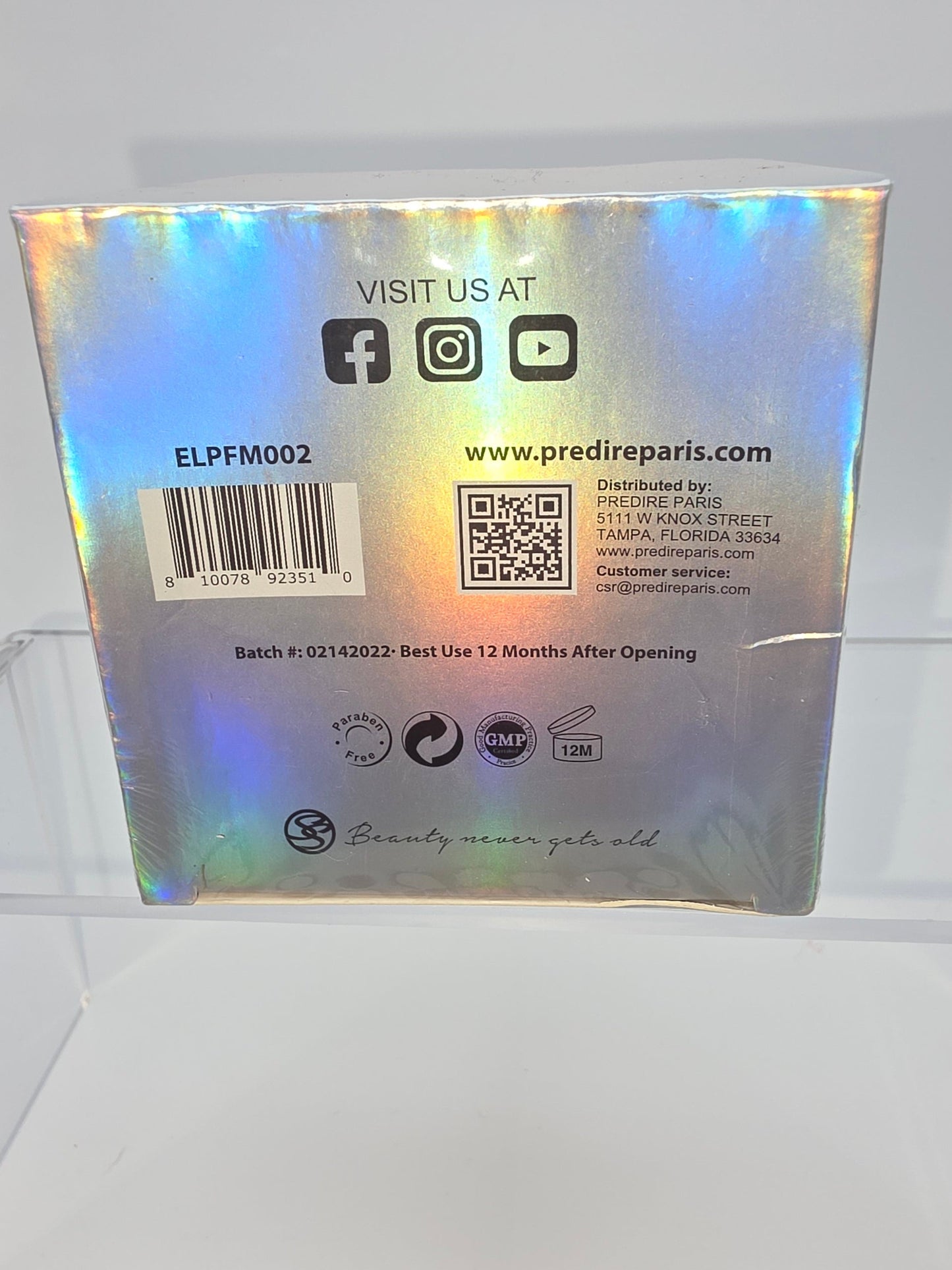 Prédiré Paris Argan Oil Collagen Facial Peeling Gel (Vitamin E & A)