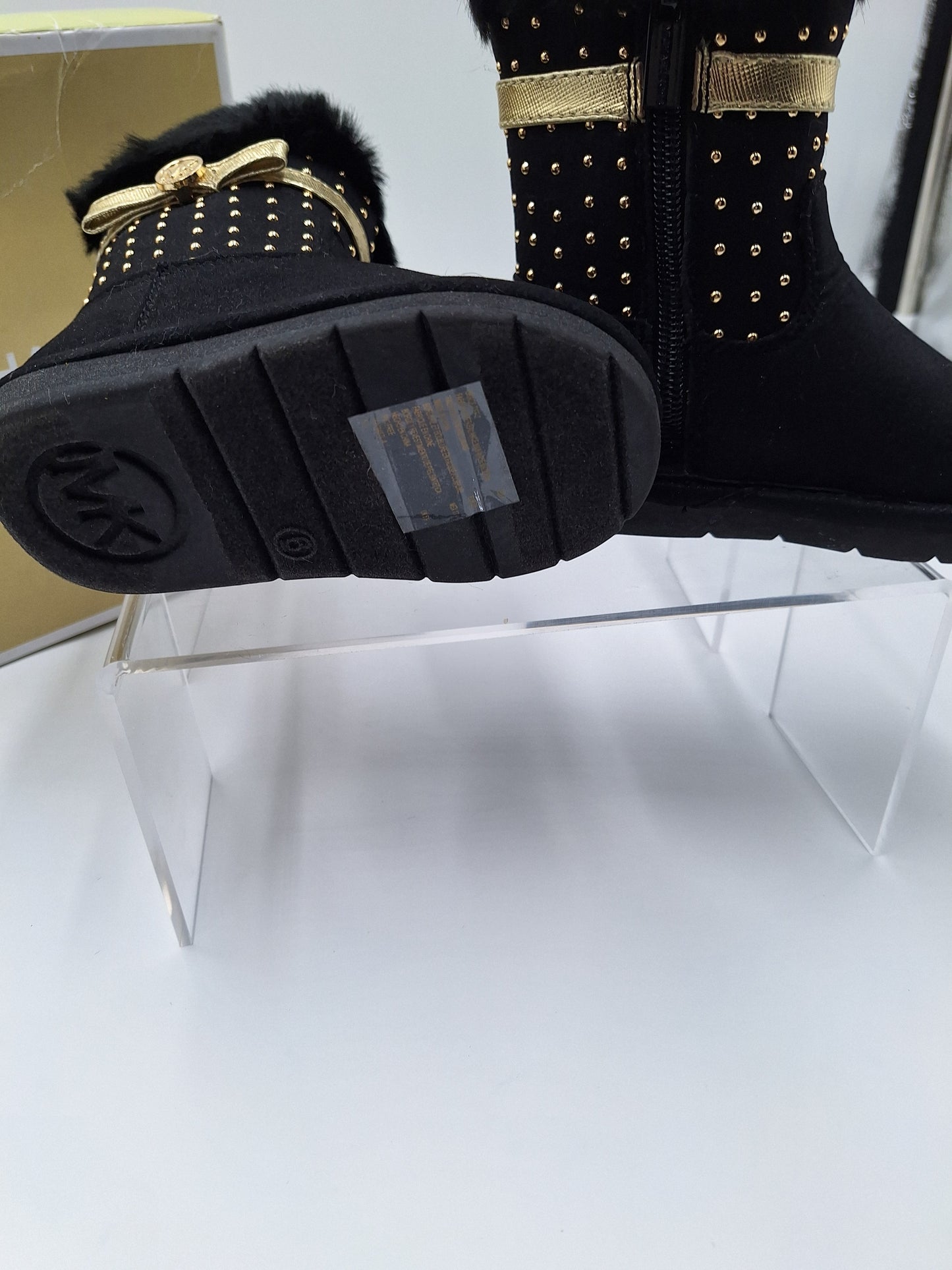 Michael Kors Baby Girl Winter Boots - SUPER CUTE! Gold Bows