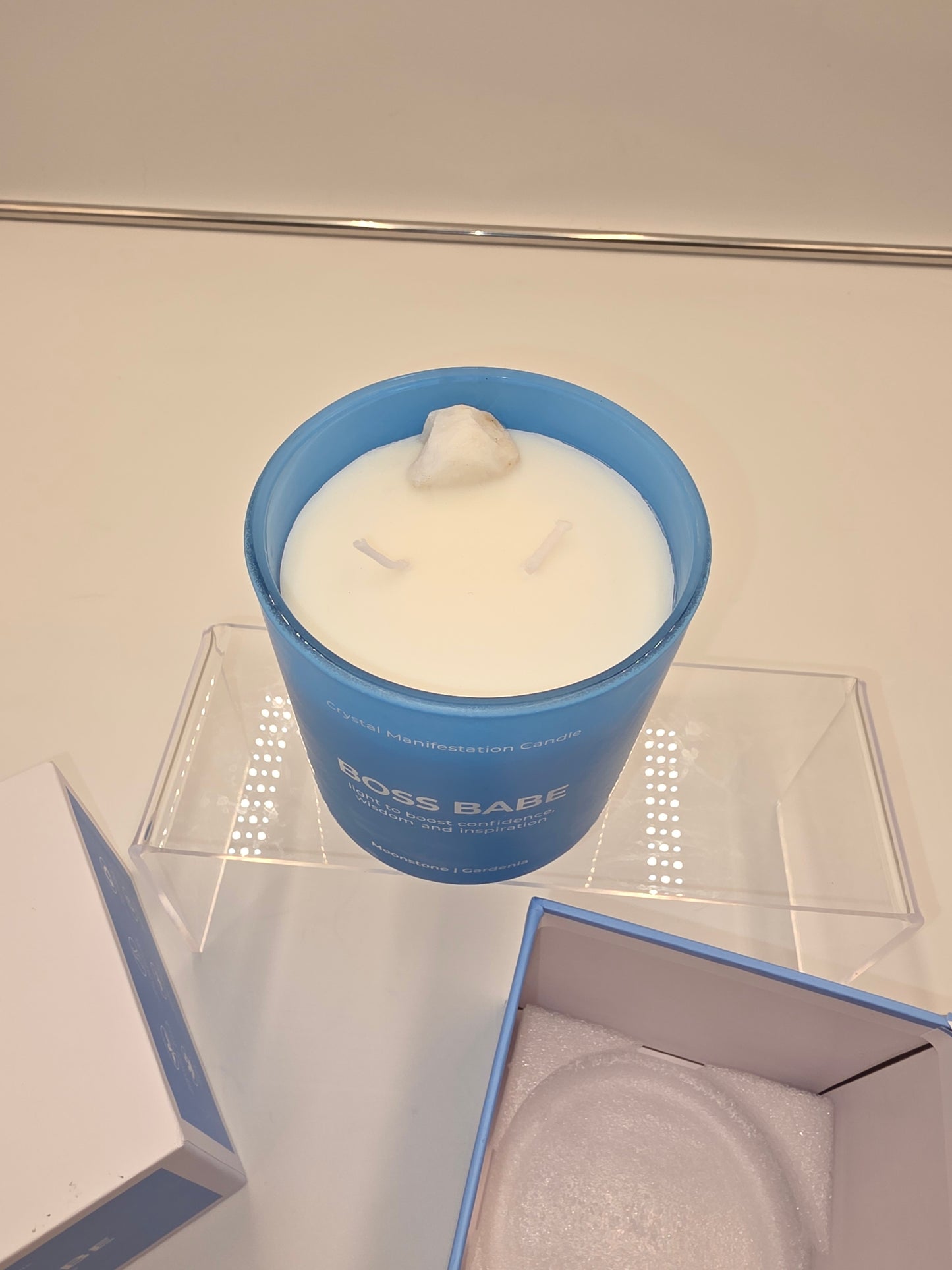 Jill & Ally Boss Babe Crystal Manifestation Candle