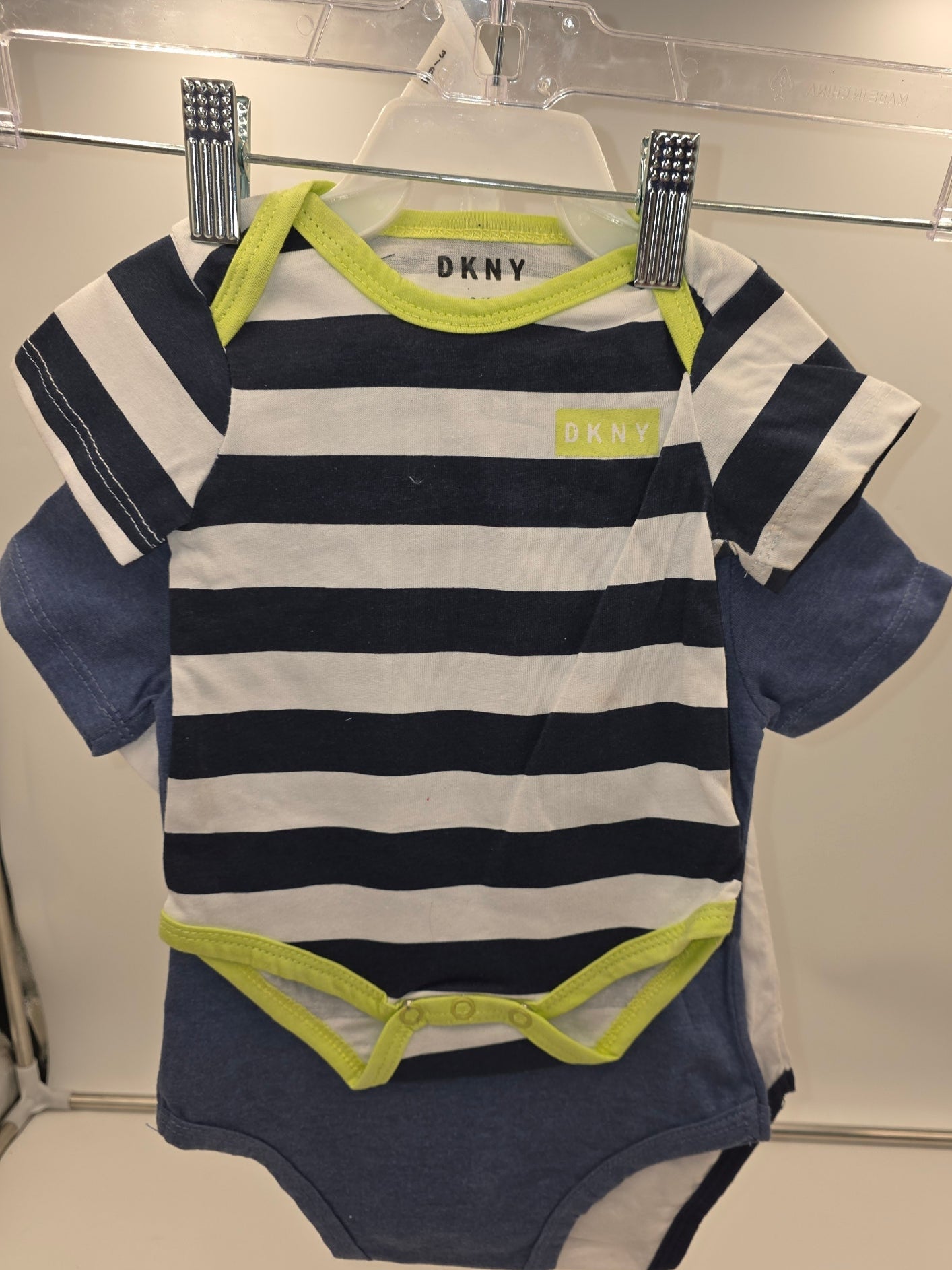DKNY Baby Boy 3 Piece Set of Onesies