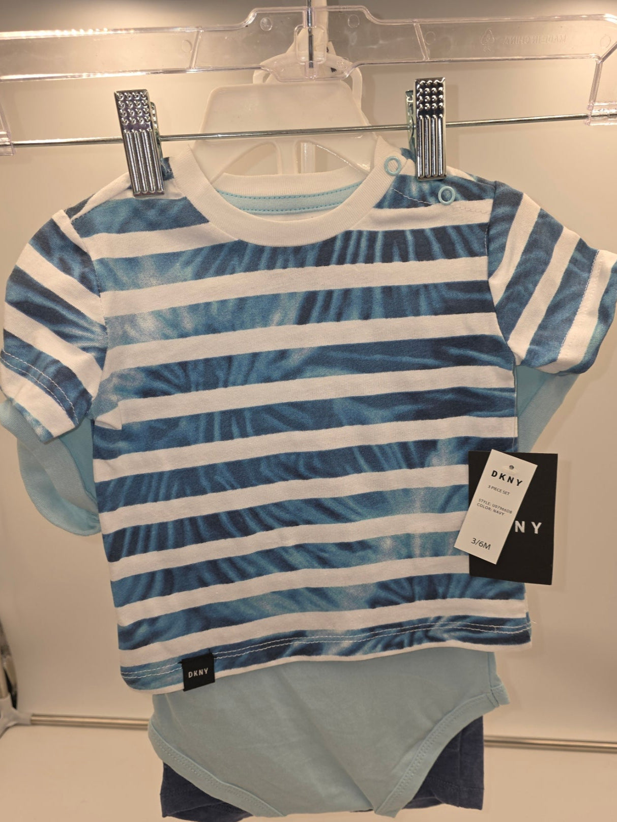 DKNY Baby Boy 3 Piece Shorts Set