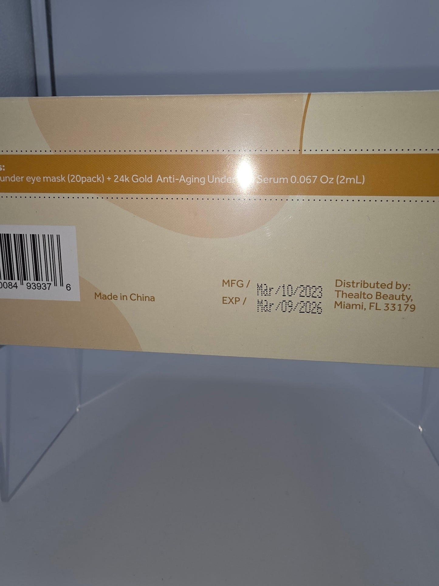 Thealto – 24K Gold Under Eye Collagen Mask with 24K Anti-Aging Under Eye Serum