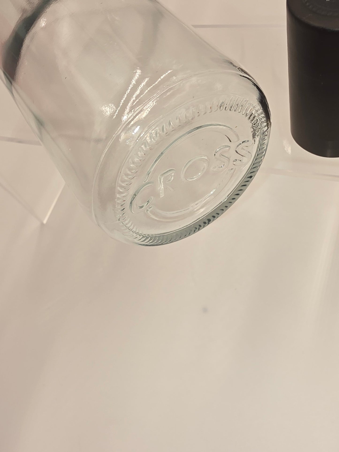 Cross Glass Bottles, Set of 3