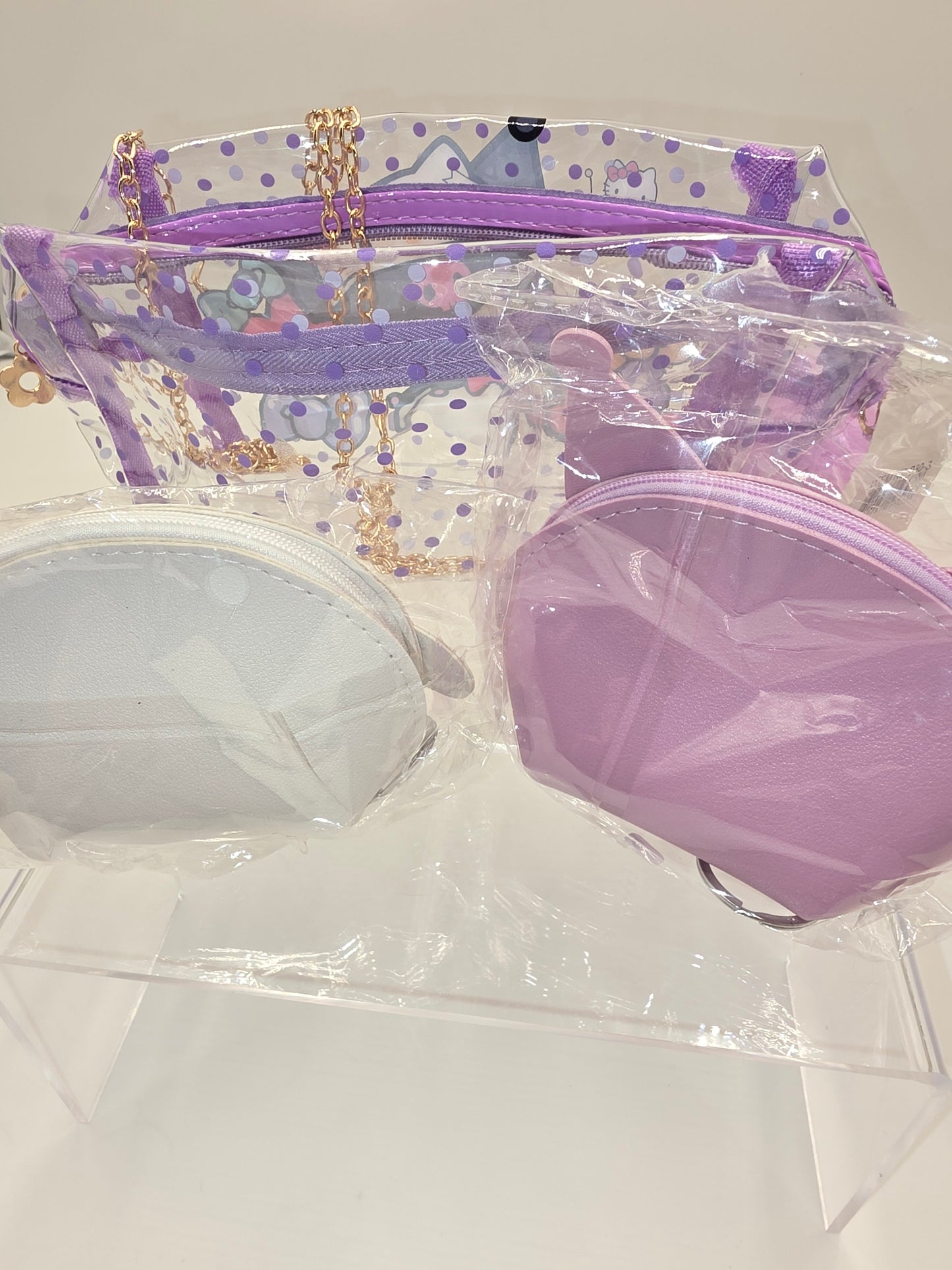 Hello Kitty Bundle - Clear Bag and Two Coin Purses