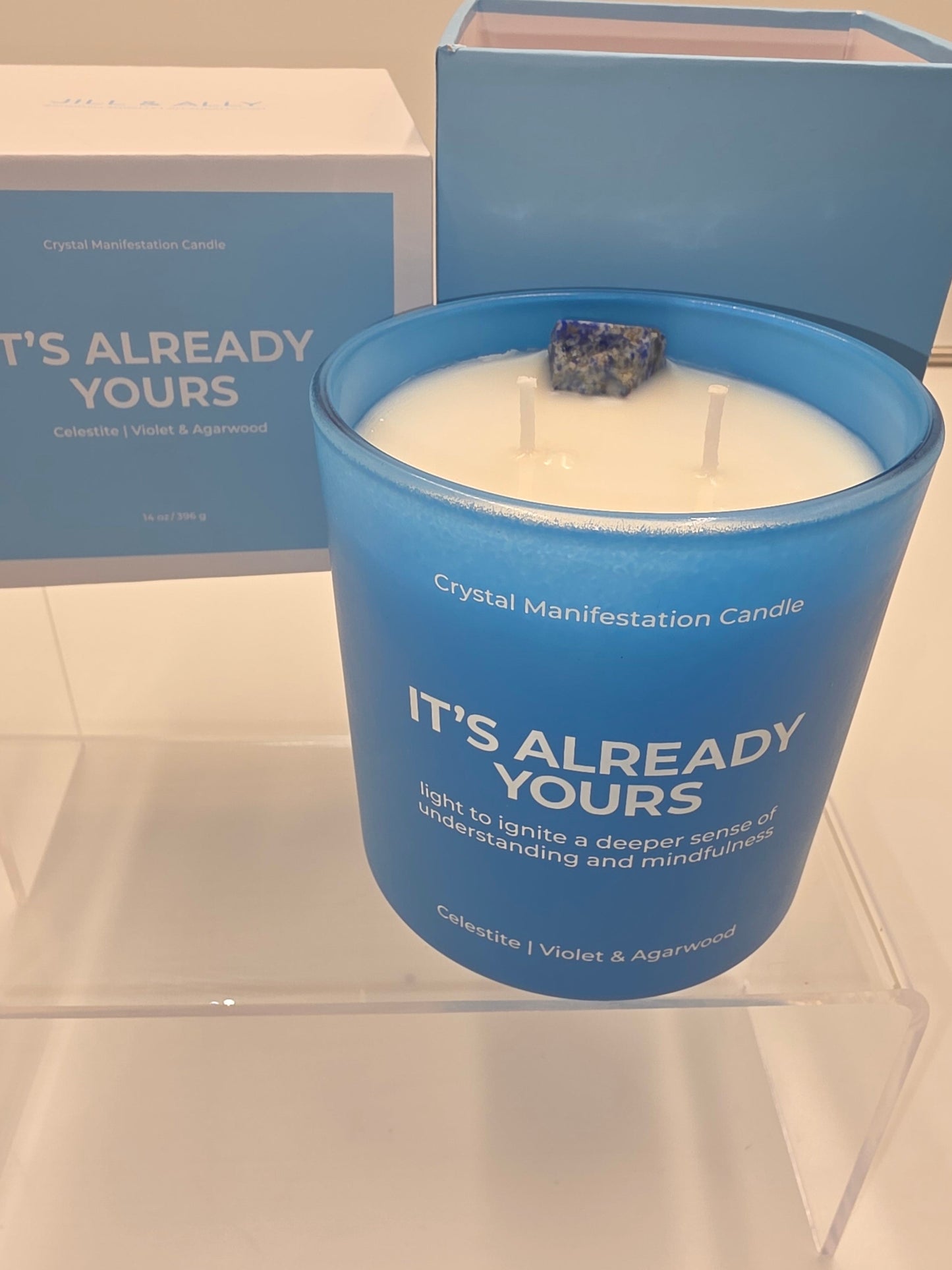 Jill & Ally Crystal Manifestation Candle - "It's Already Yours"