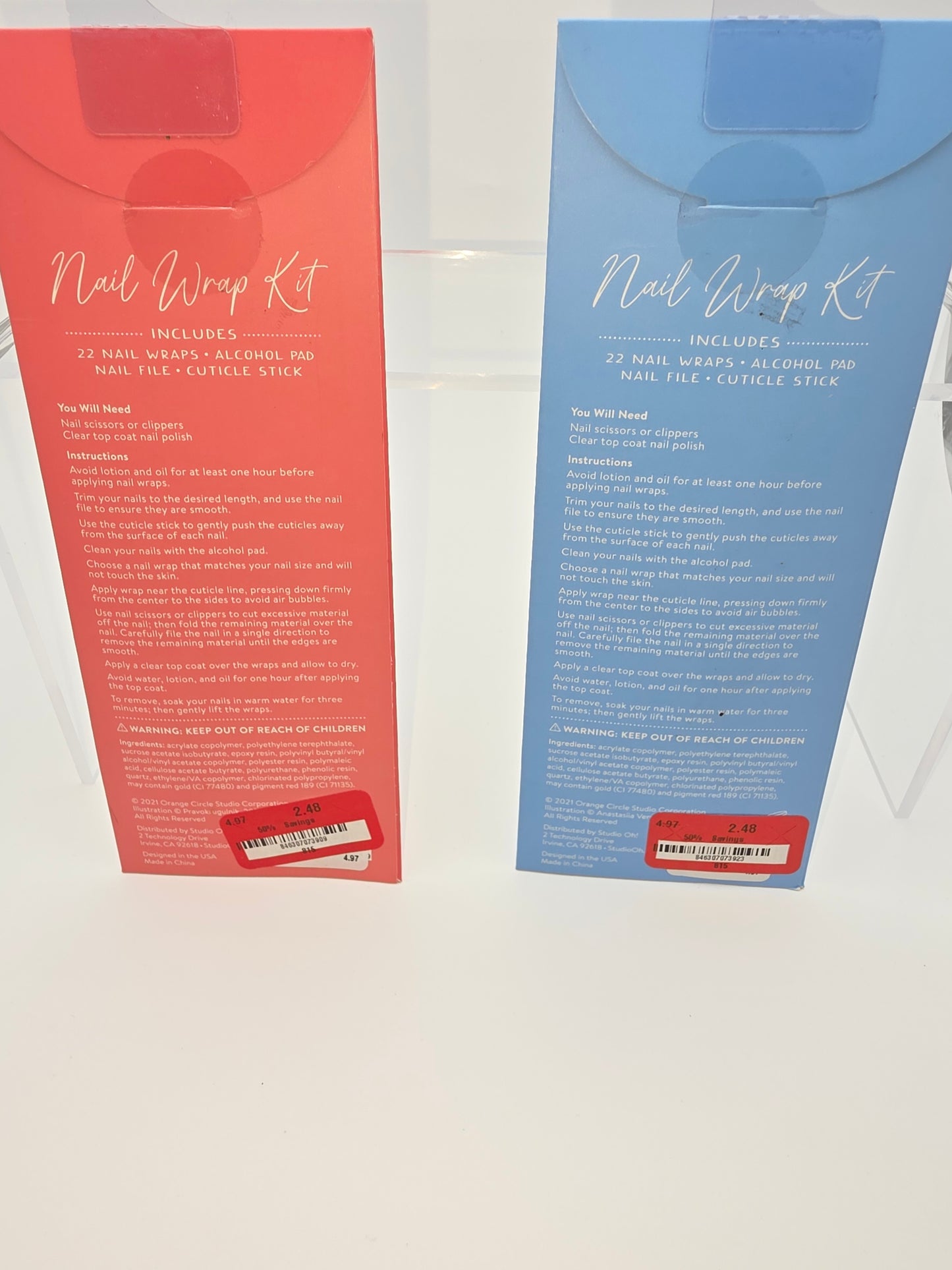 Studio Oh! Nail Wrap Kits, Set of 2