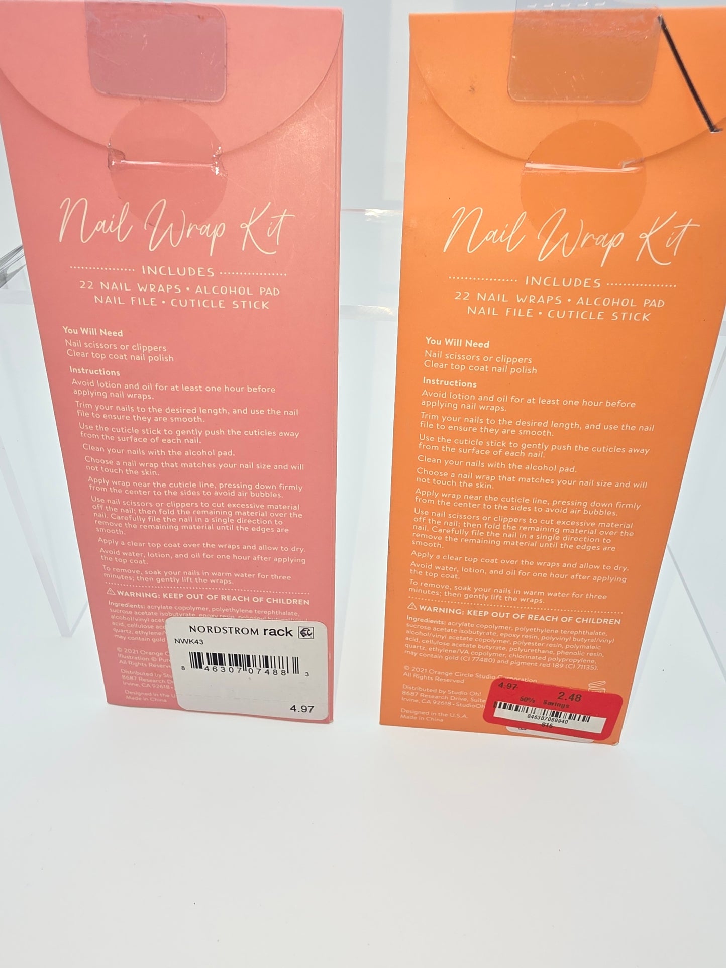 Studio Oh! Nail Wrap Kits, Set of 2