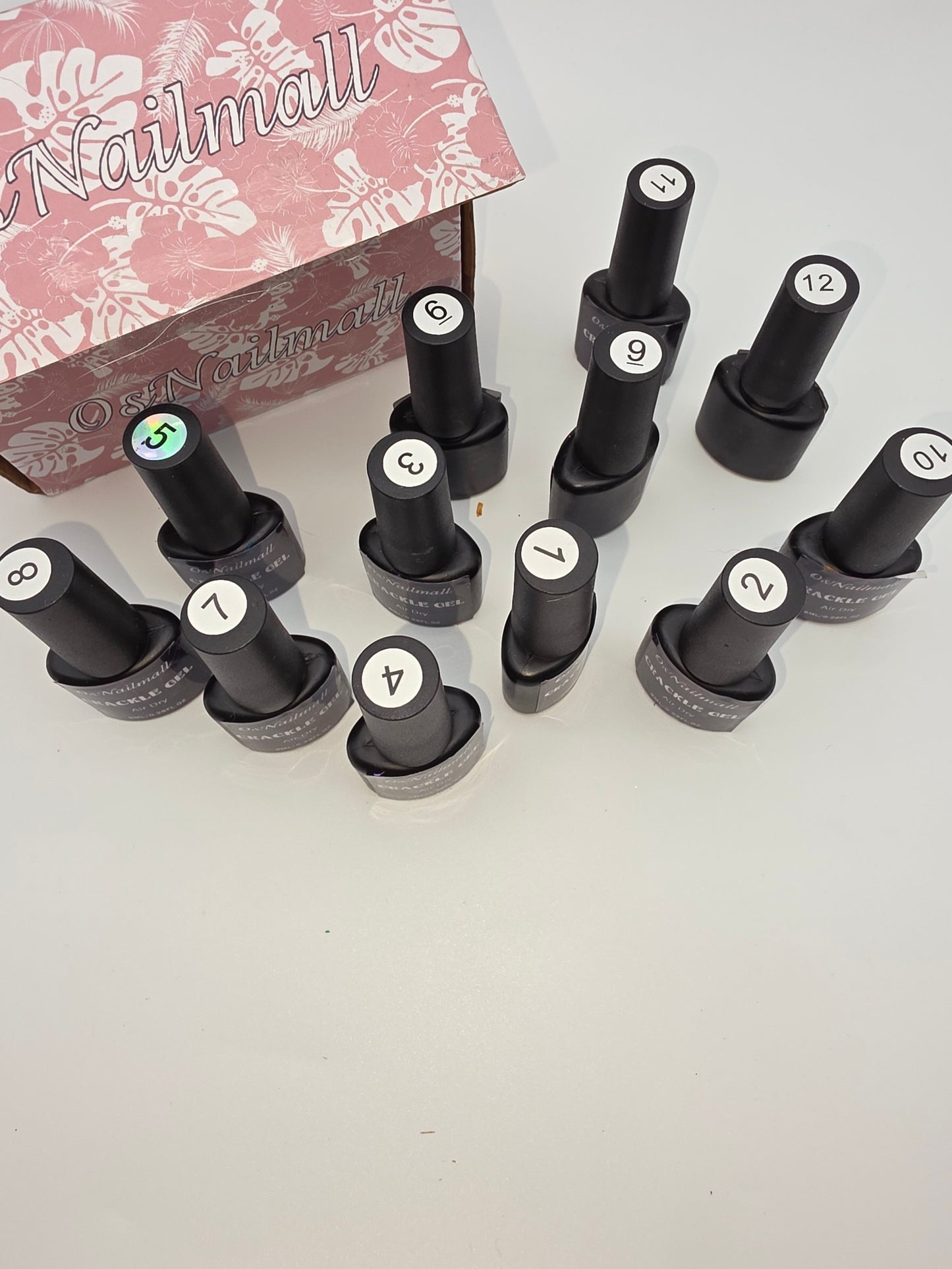 OsNailmall Poly Nail Gel Kit and OsNailmall Crackle Gel Nail Polish Set