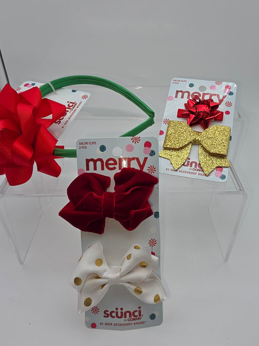 Scunci Holiday-Themed Hair Accessories by Conair, Set of 3