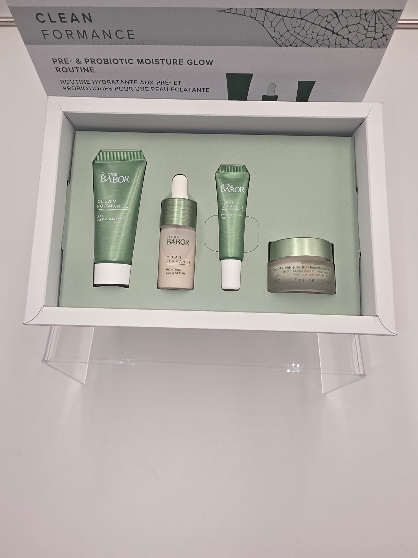 Doctor Babor Cleanformance Pre- and Probiotic Moisture Glow Routine Set