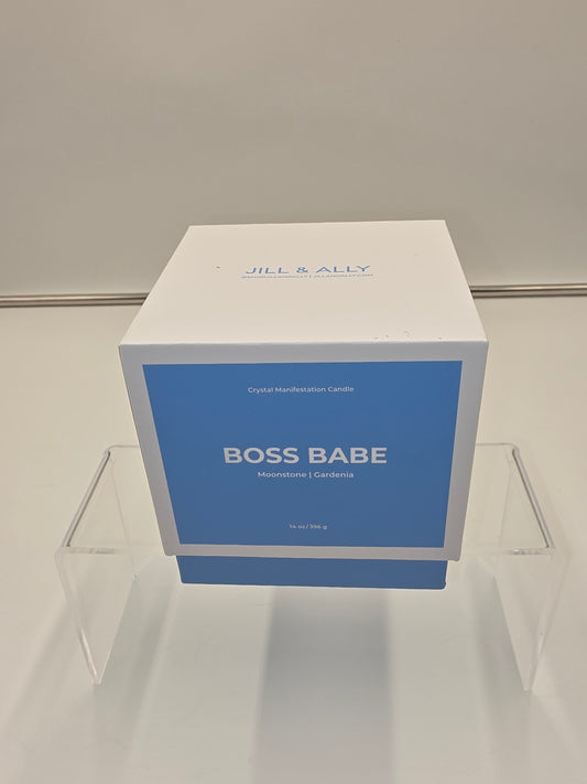 Jill & Ally Boss Babe Crystal Manifestation Candle