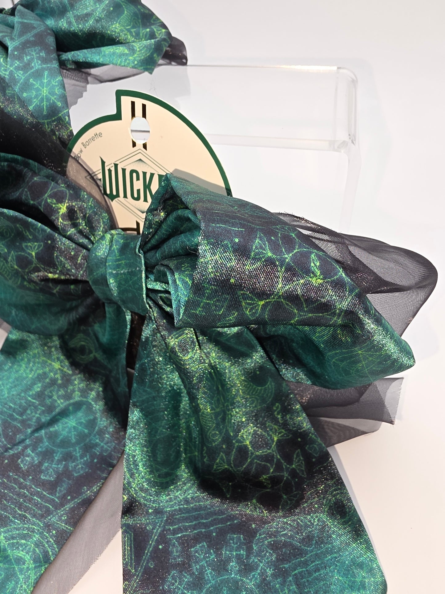 Wicked Brand Hair Barrette With Large Decorative Bow, Set of 2