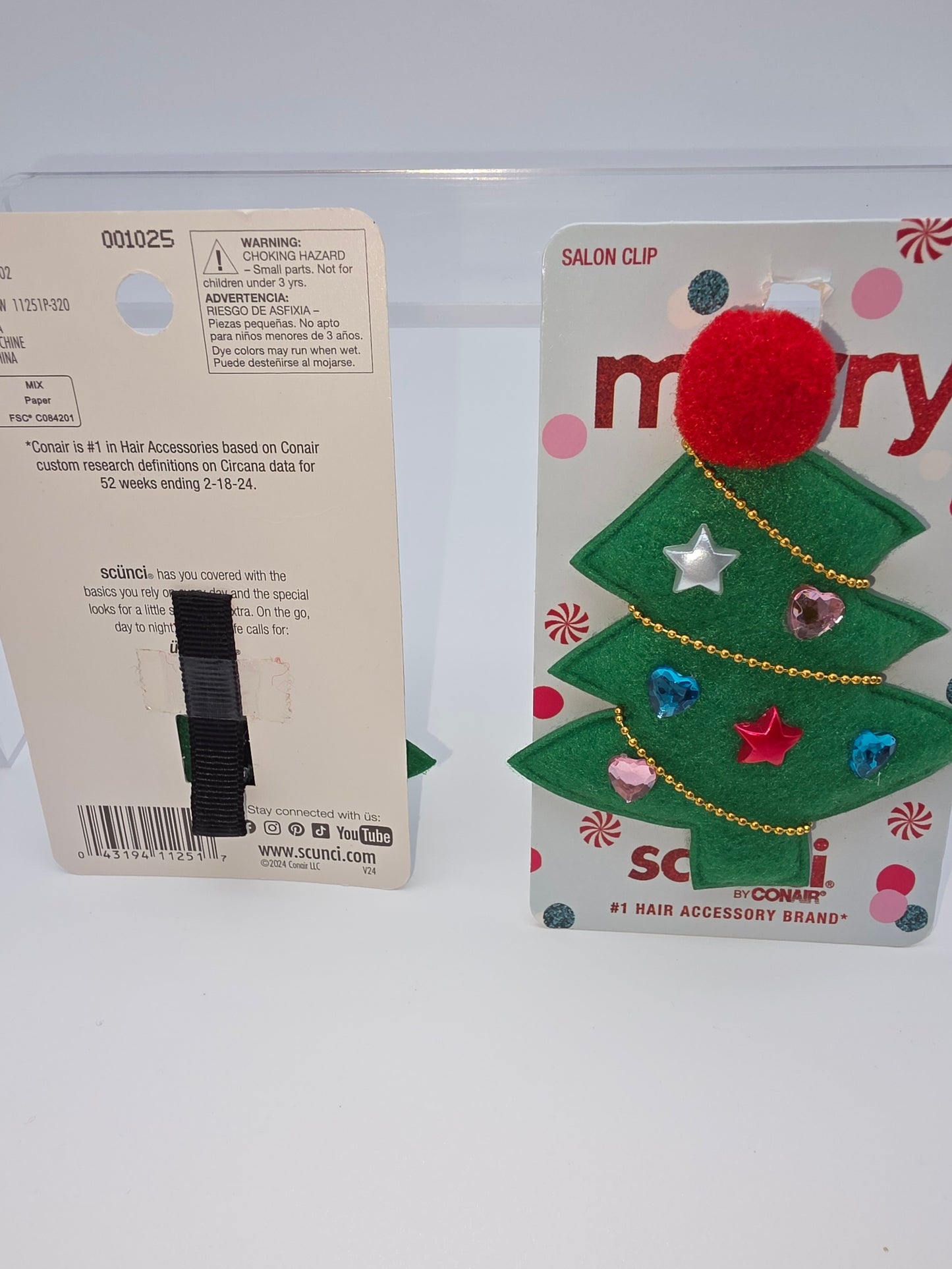 Scunci Holiday-Themed Hair Accessories by Conair, Bundle of 2 Packs