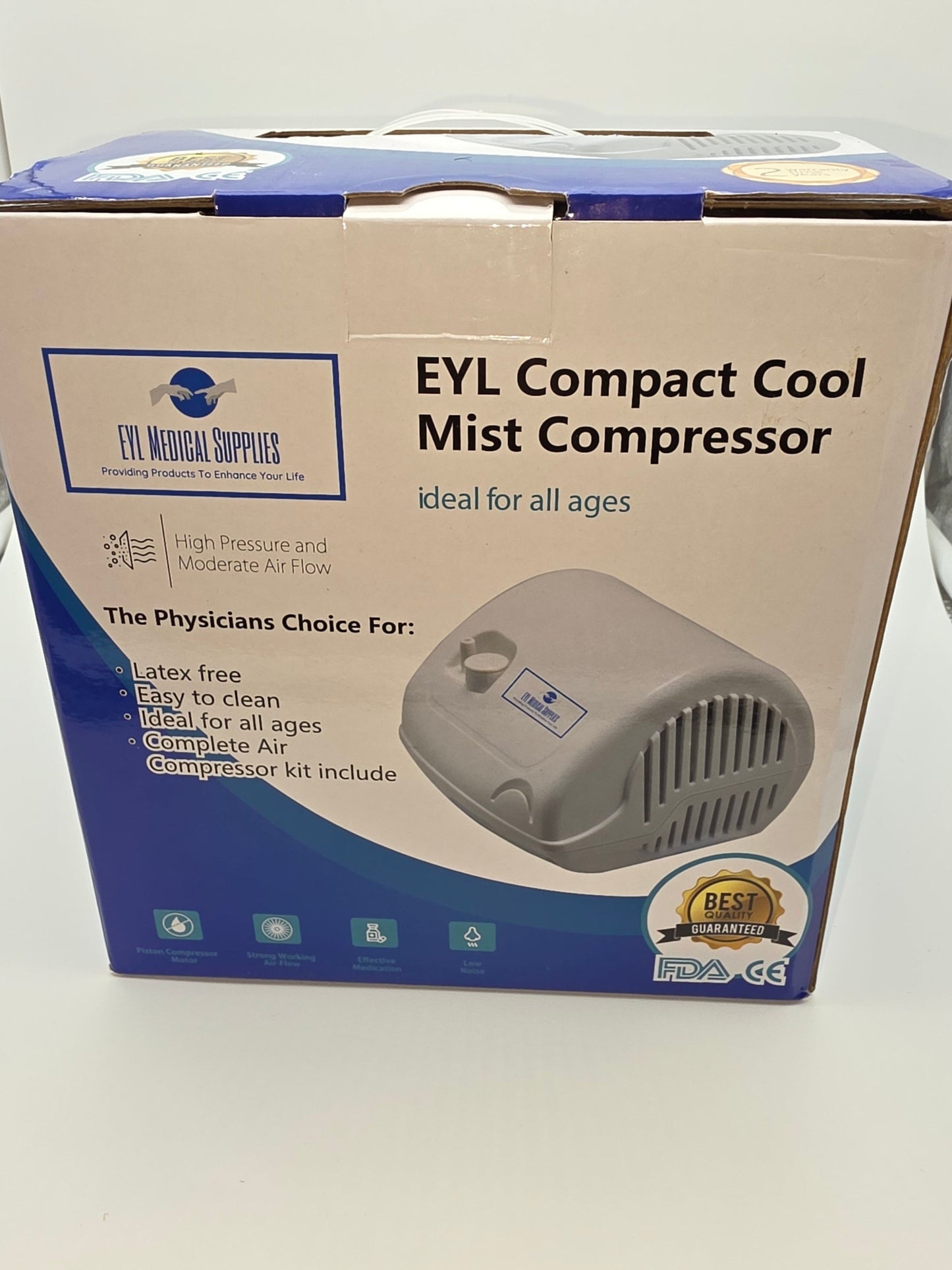 EYL Compact Cool Mist Compressor Nebulizer