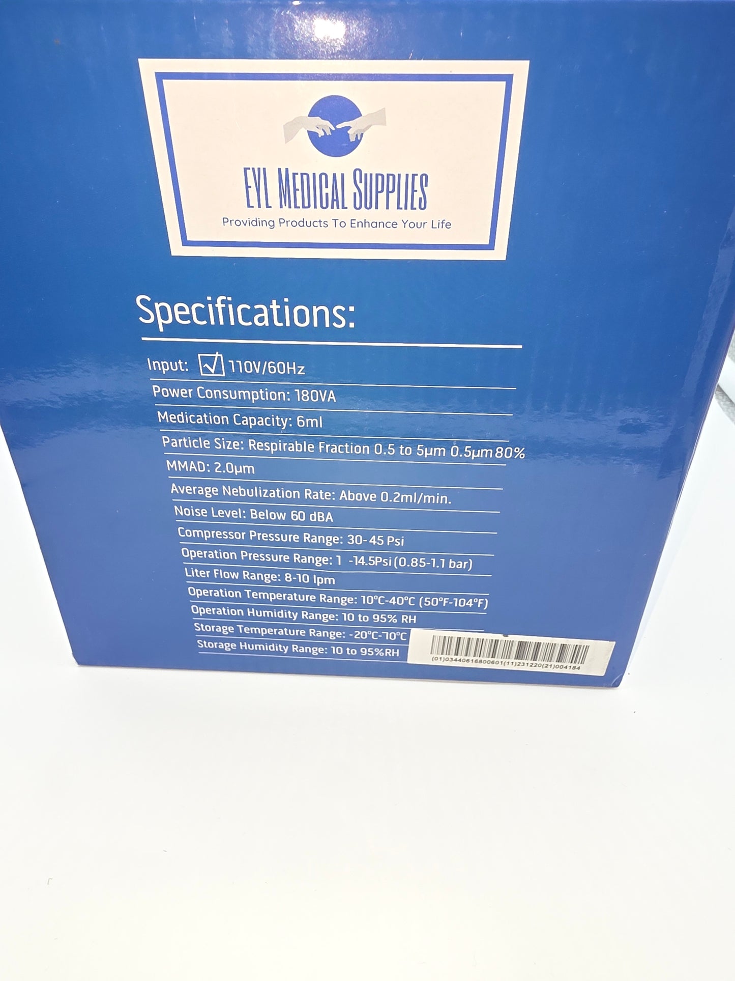 EYL Compact Cool Mist Compressor Nebulizer