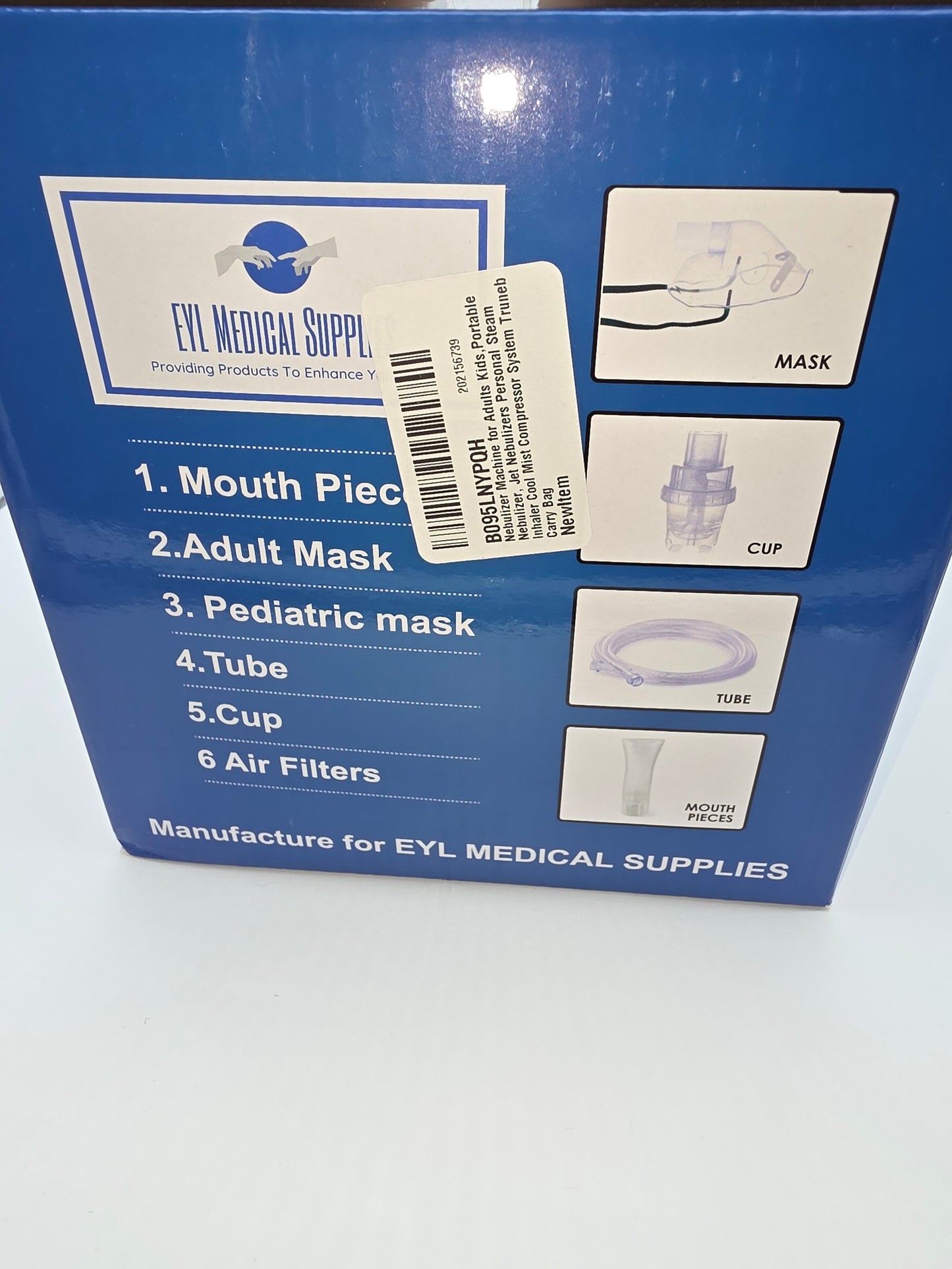 EYL Compact Cool Mist Compressor Nebulizer