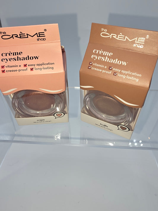 The Crème Shop Crème Eyeshadow Duo – Shades Crepe & Truffle (Bundle of 2)
