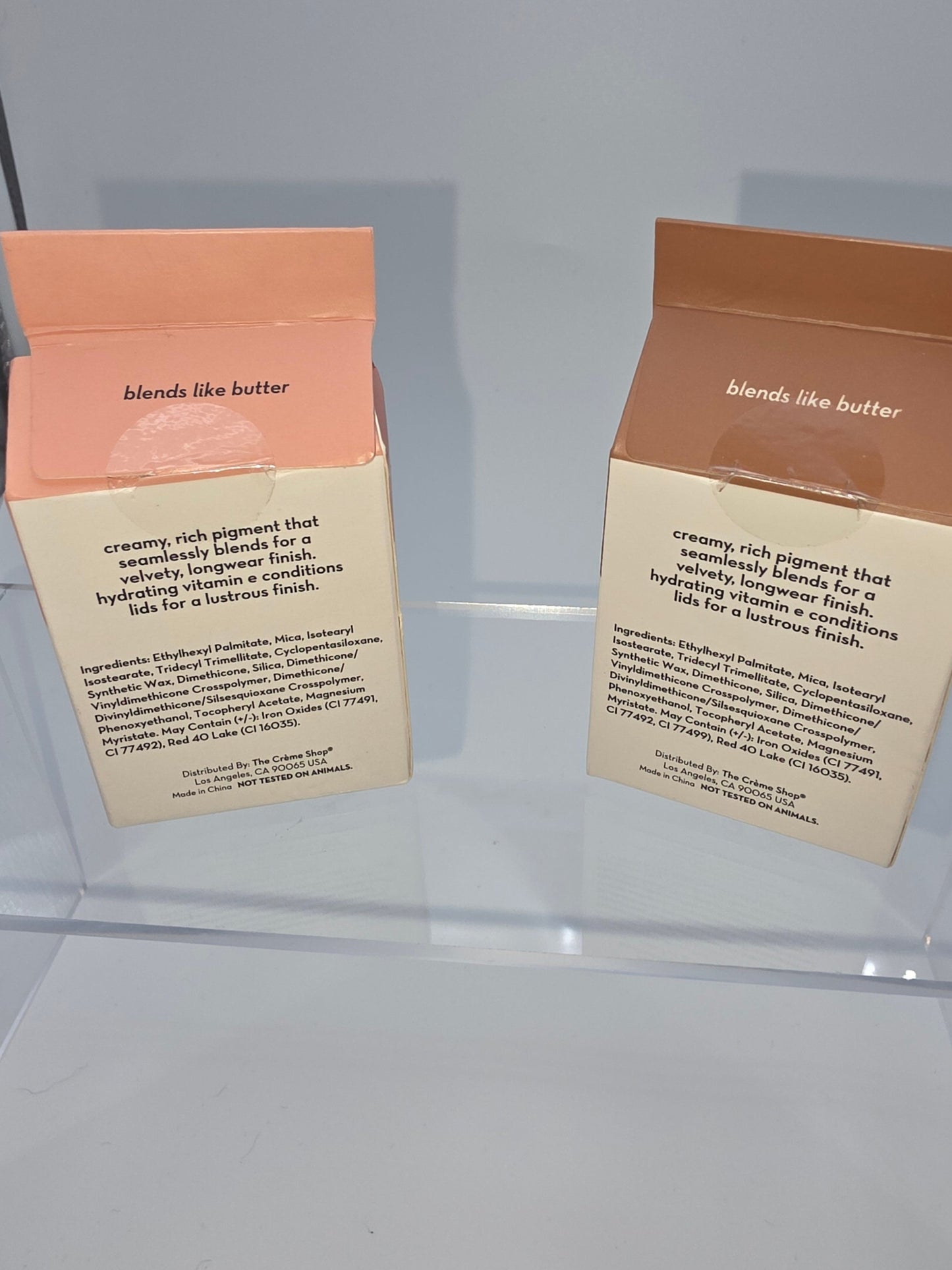 The Crème Shop Crème Eyeshadow Duo – Shades Crepe & Truffle (Bundle of 2)