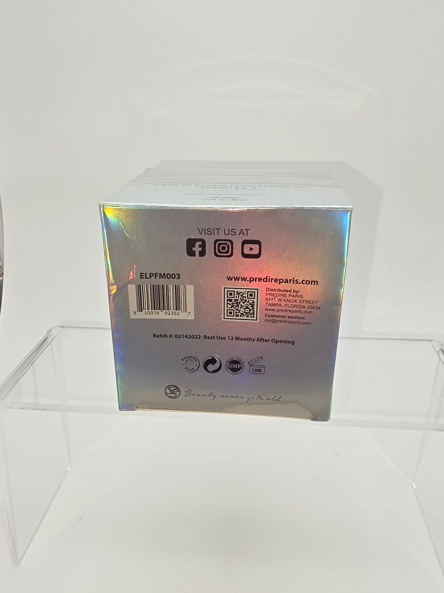 Prédiré Paris Argan Oil Cooling Facial Peeling Gel (Vitamin E & A)