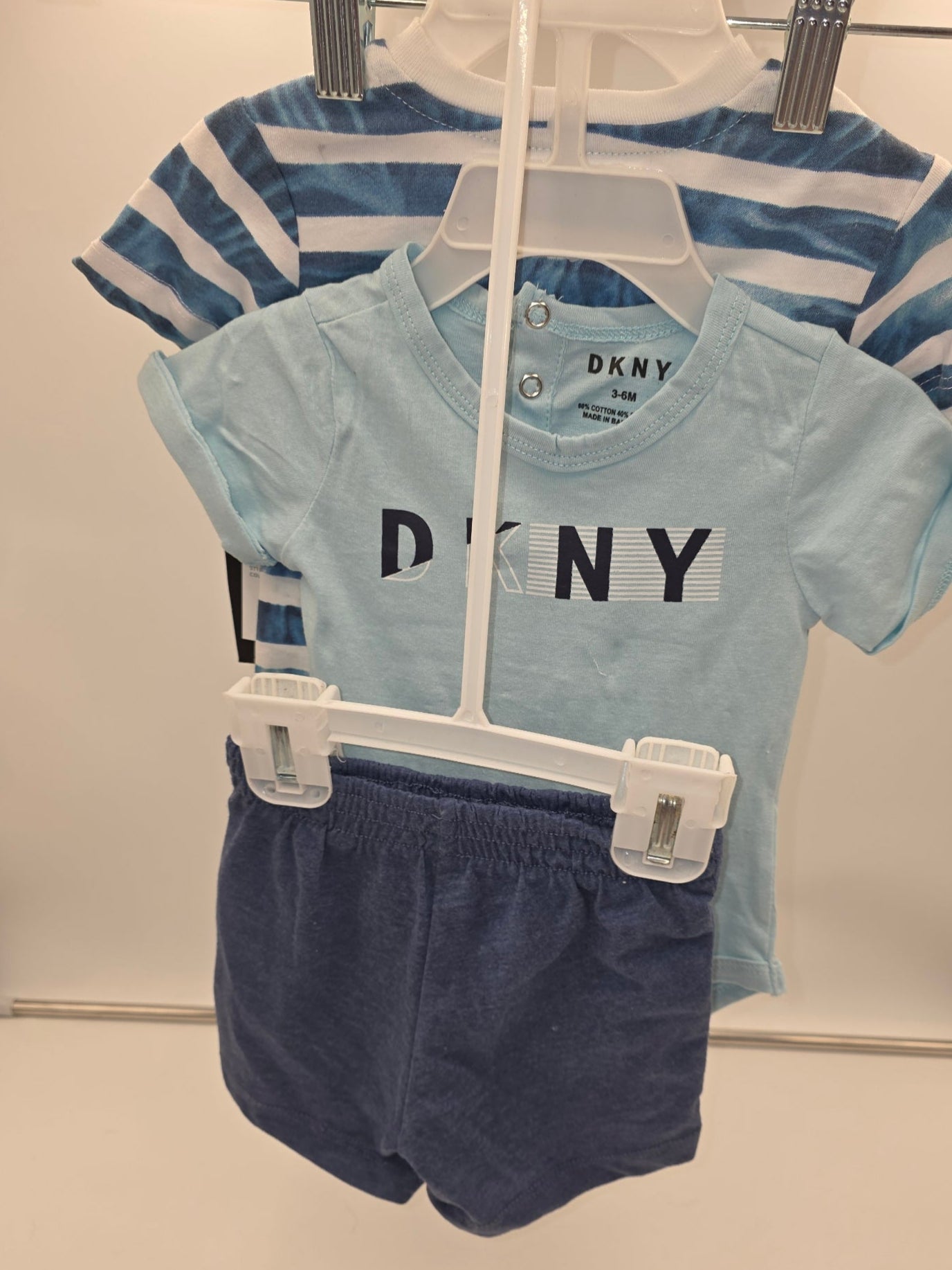 DKNY Baby Boy 3 Piece Shorts Set