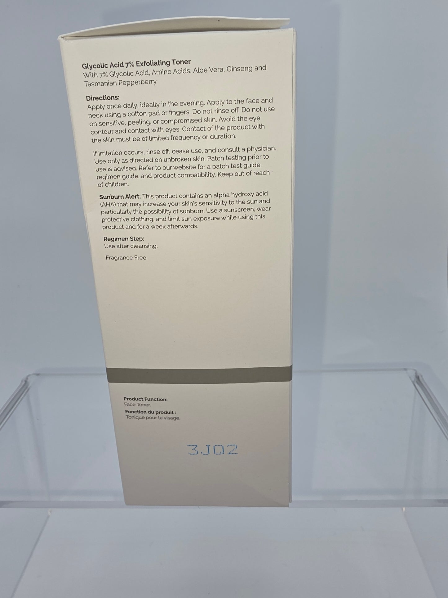 The Ordinary Glycolic Acid 7% Exfoliating Toner (240 mL / 8.1 fl oz)