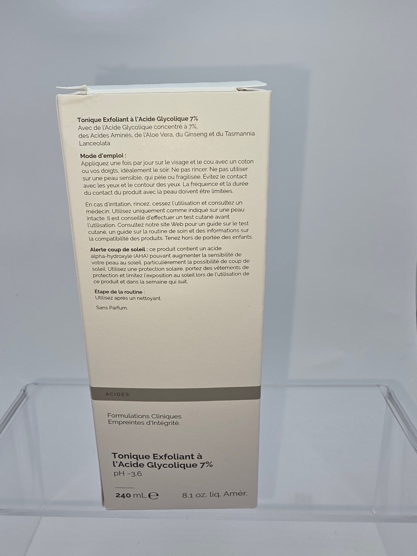 The Ordinary Glycolic Acid 7% Exfoliating Toner (240 mL / 8.1 fl oz)