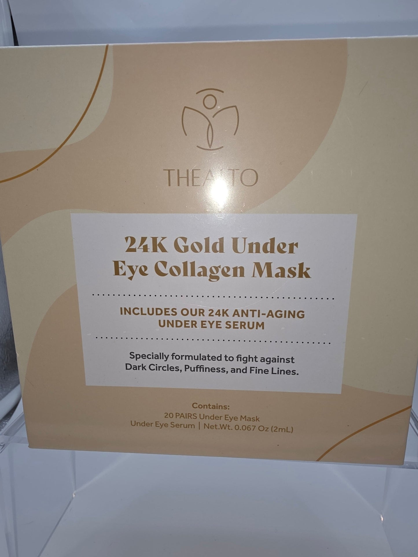 Thealto – 24K Gold Under Eye Collagen Mask with 24K Anti-Aging Under Eye Serum