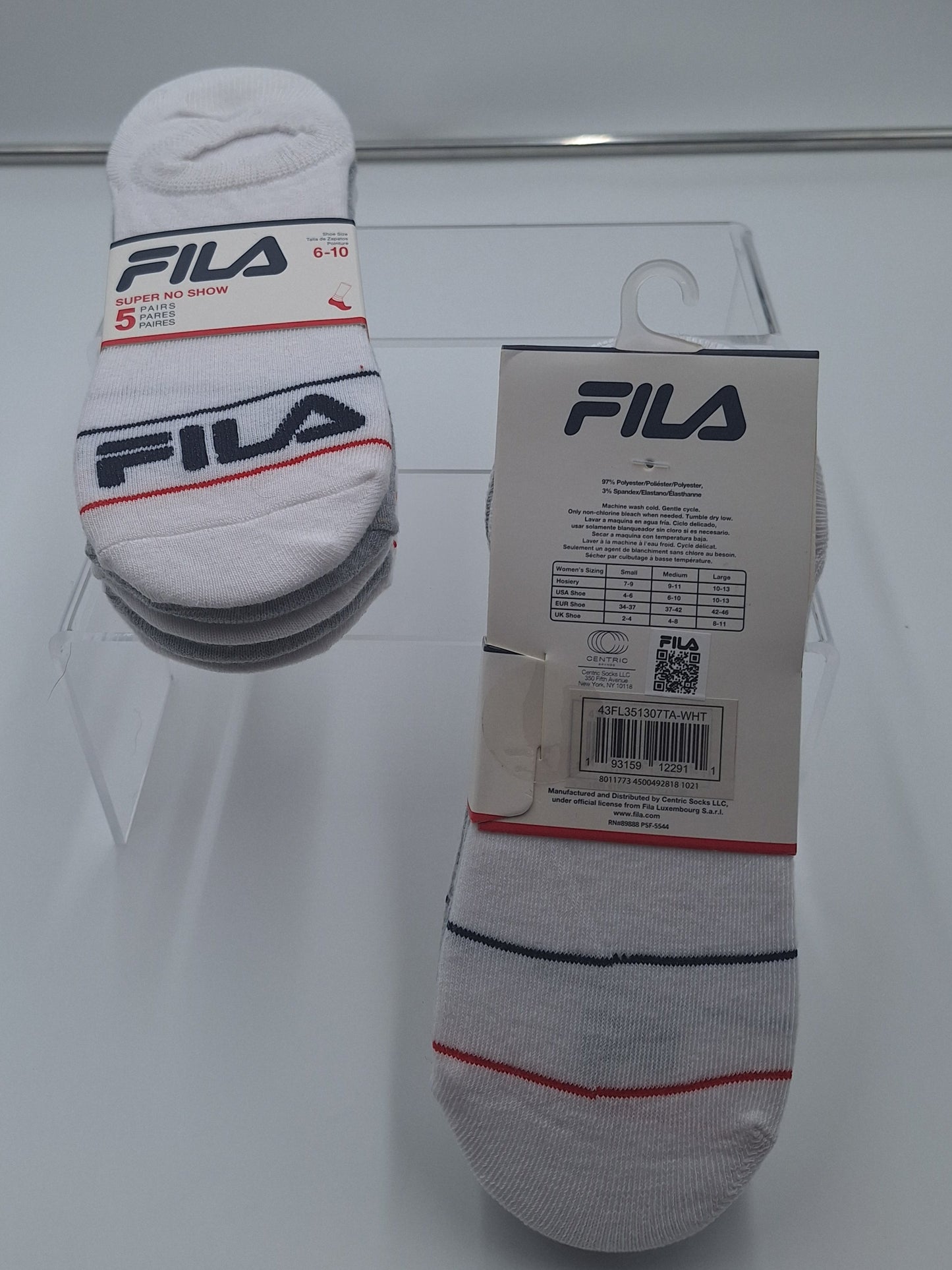 Fila Men's No Show Socks