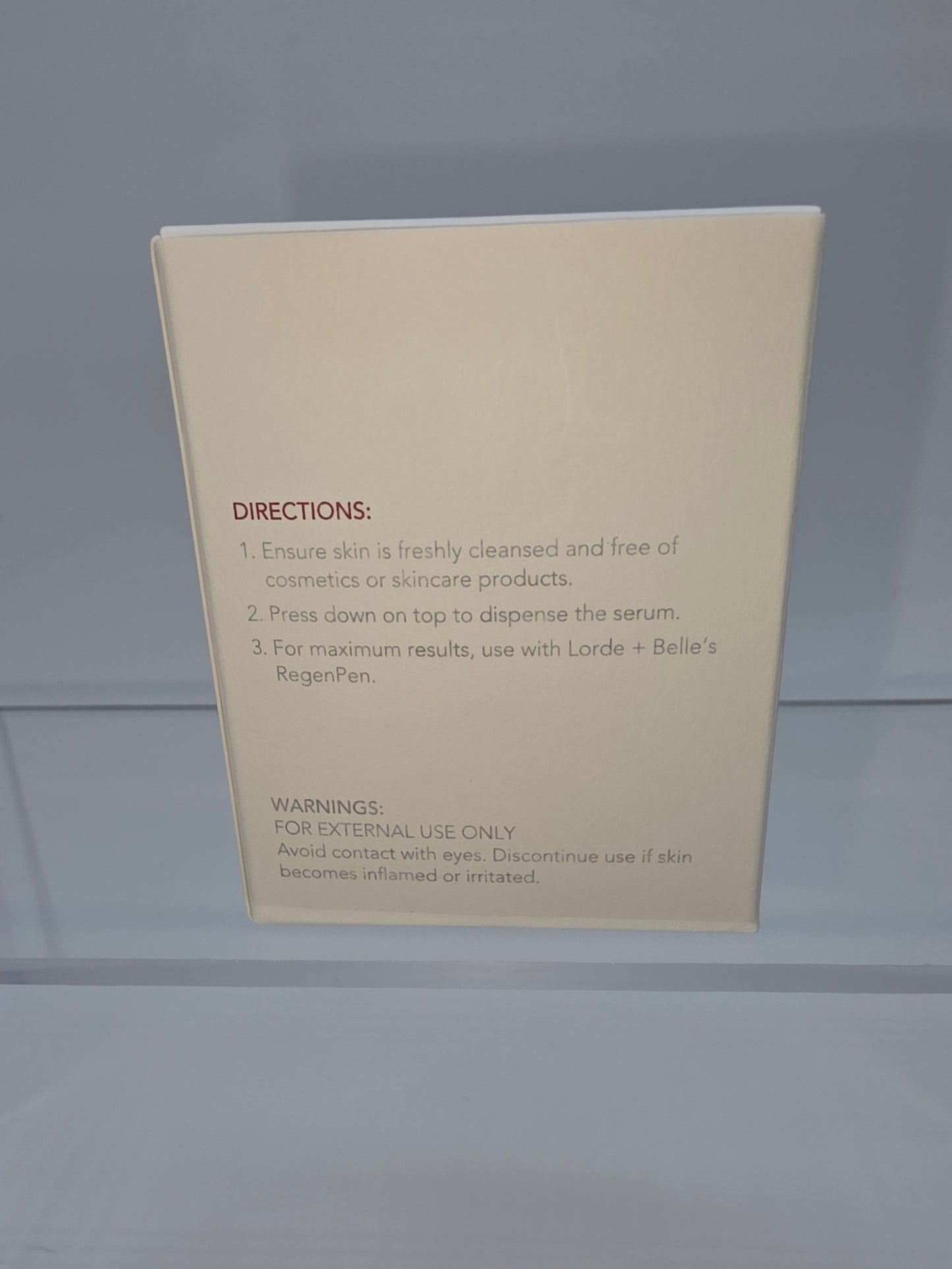 Lorde & Belle HA3+ Peptide Serum