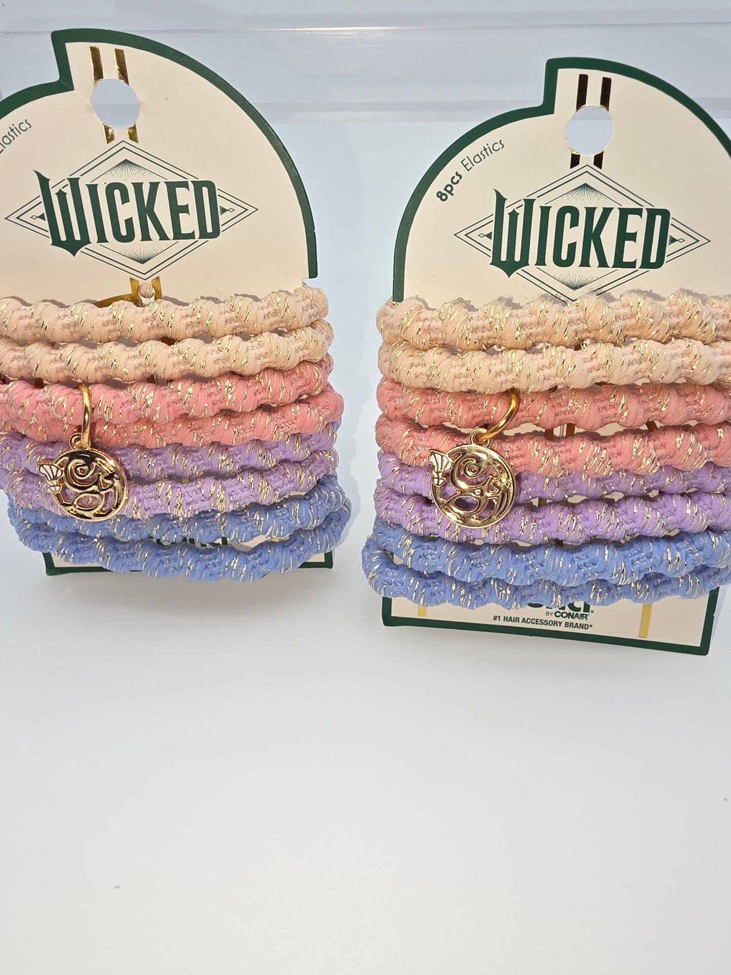 Wicked Brand 8-Piece Hair Elastic Ties - Set of 2