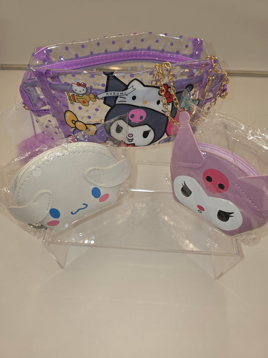 Hello Kitty Bundle - Clear Bag and Two Coin Purses