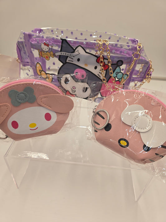 Hello Kitty Bundle - Shoulder Bag and Two Coin Purses