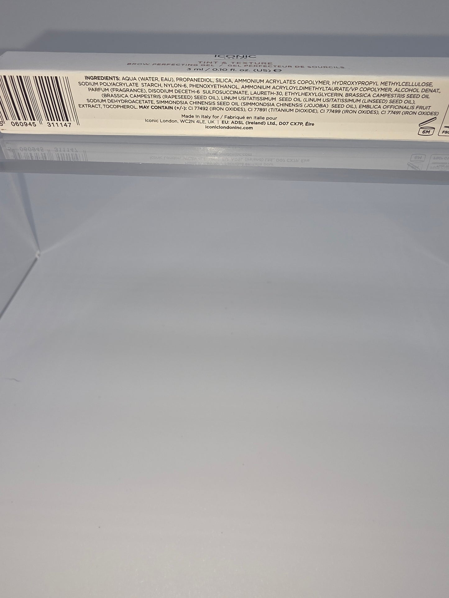 ICONIC London Tint & Texture Brow-Perfecting Gel, Shade Chestnut Brown