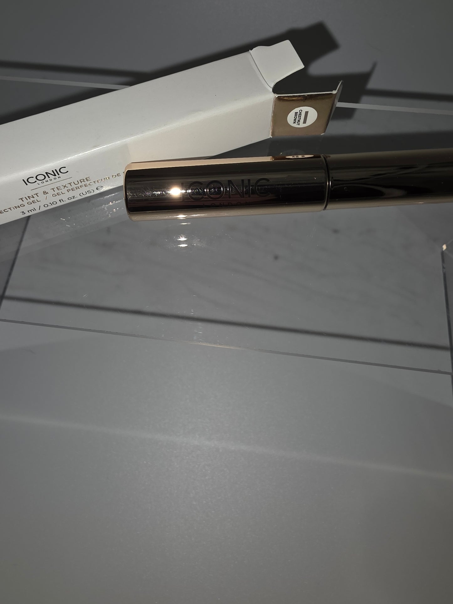 ICONIC London Tint & Texture Brow-Perfecting Gel, Shade Chestnut Brown