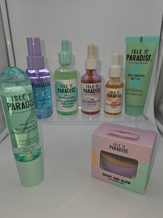 Isle of Paradise Self-Tanning Collection Set (7-Piece Bundle)