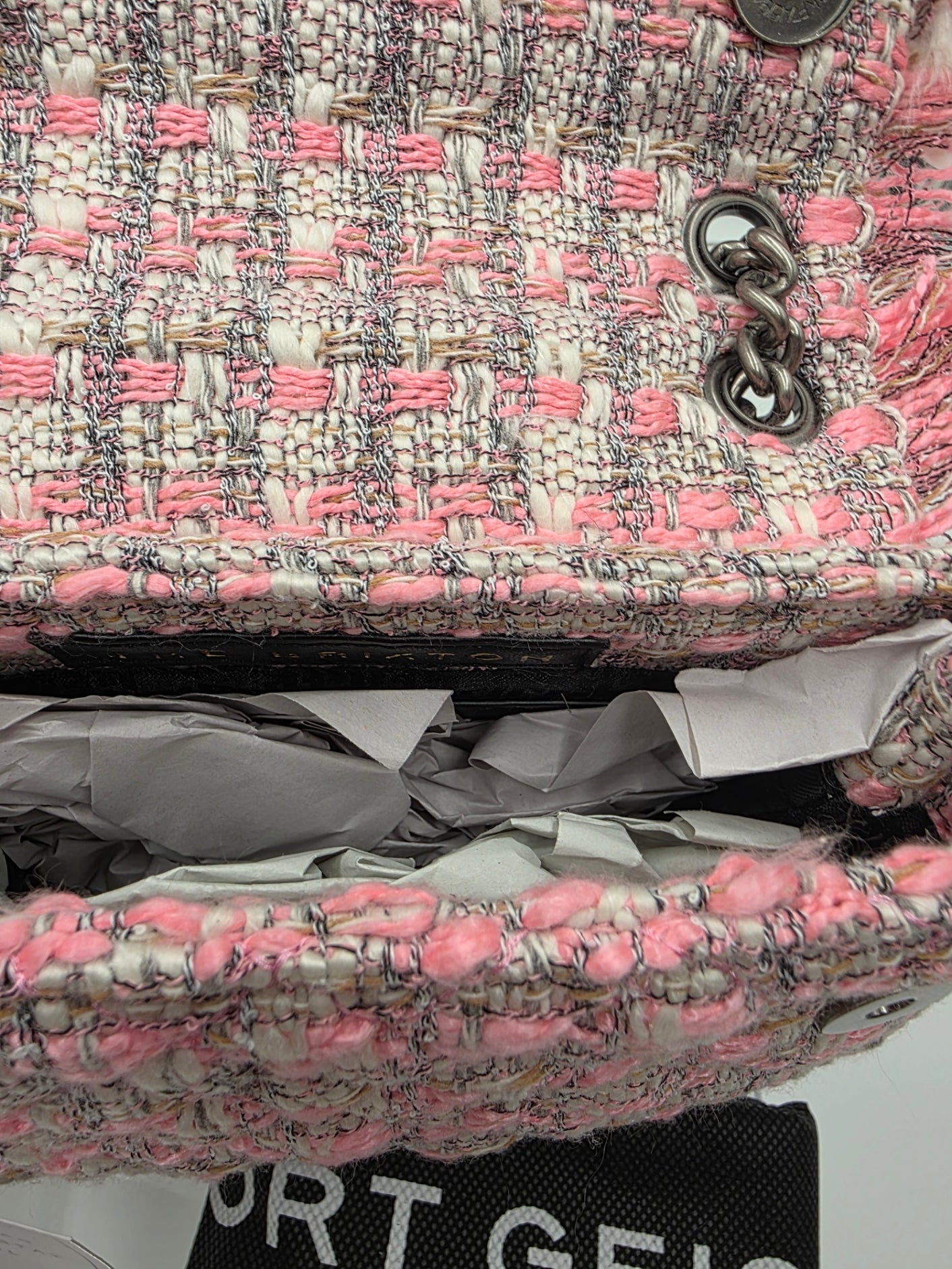 Kurt Geiger London - Tweed Mini Brixton Lock Shoulder Bag