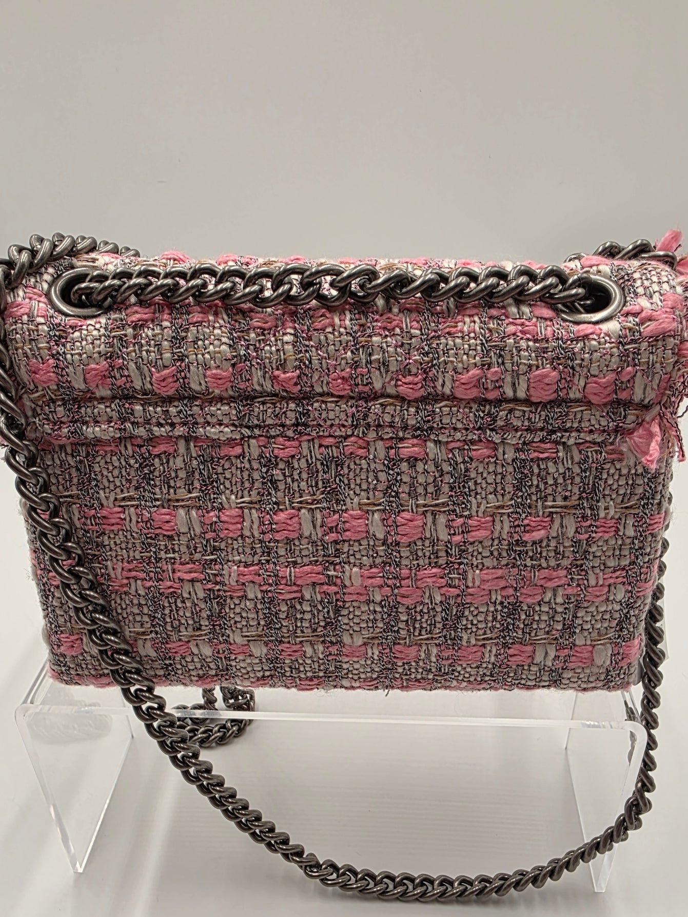 Kurt Geiger London - Tweed Mini Brixton Lock Shoulder Bag