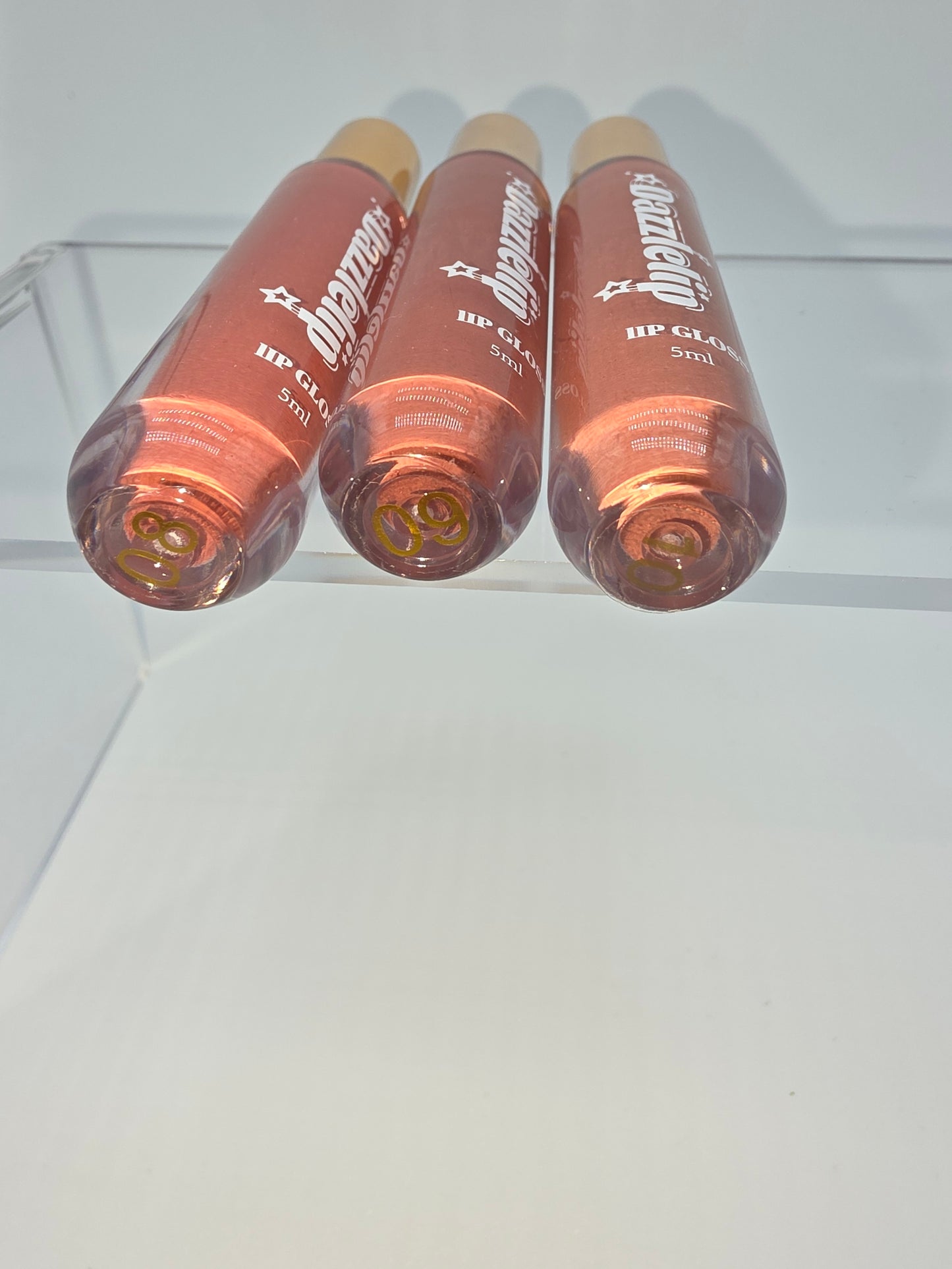 DazzleLip Lip Gloss, Bundle of Three - SHADE #8, #9 AND #10