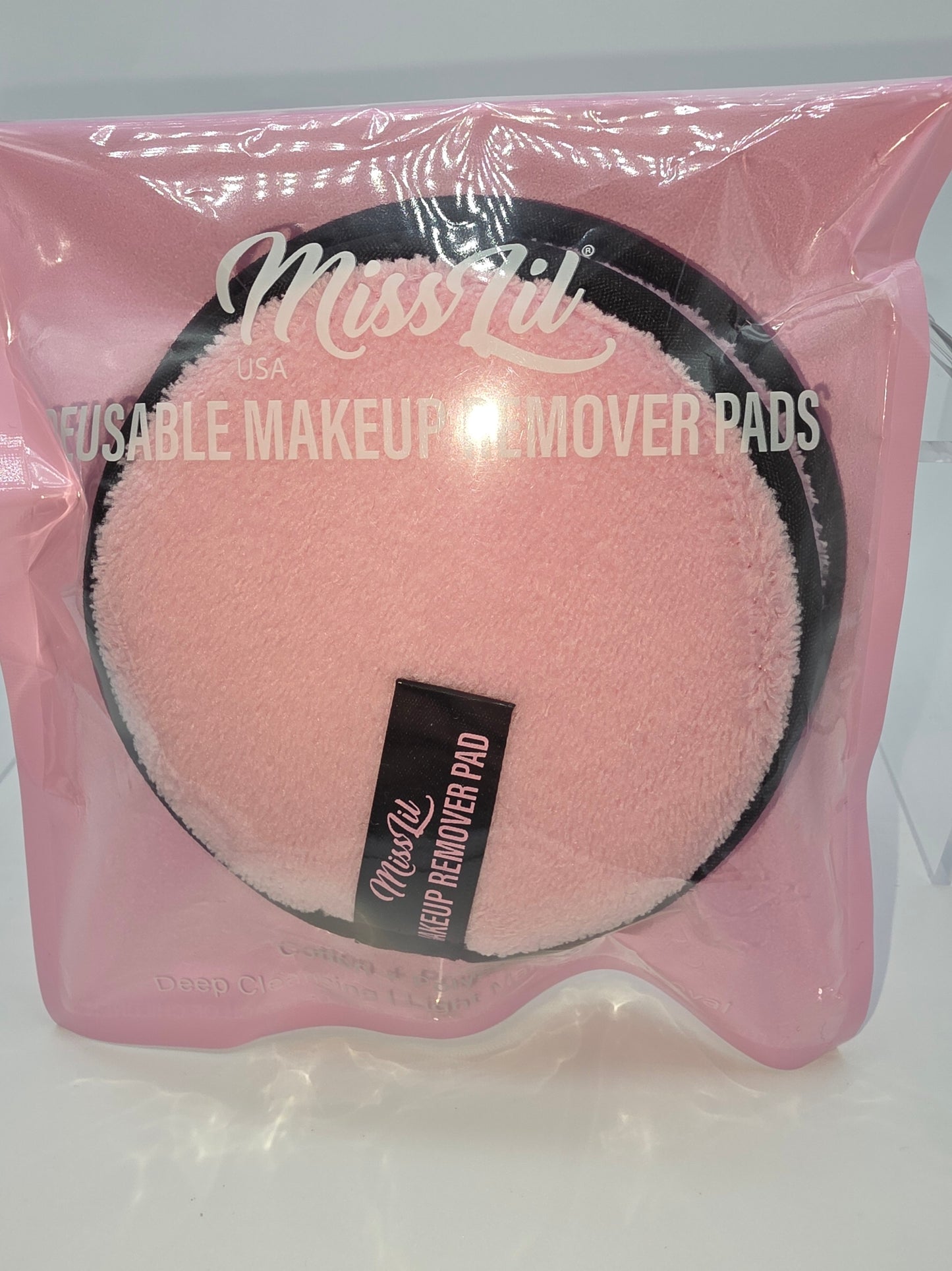 Miss Lil Reusable Makeup Remover Pad, 2 Pack