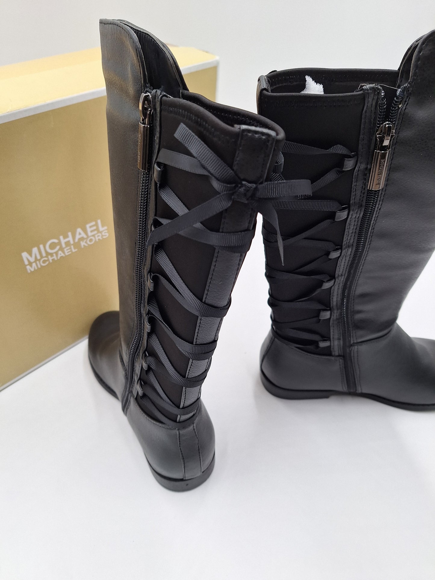 Michael Kors Youth Girl's Black Boots, Emma Venon