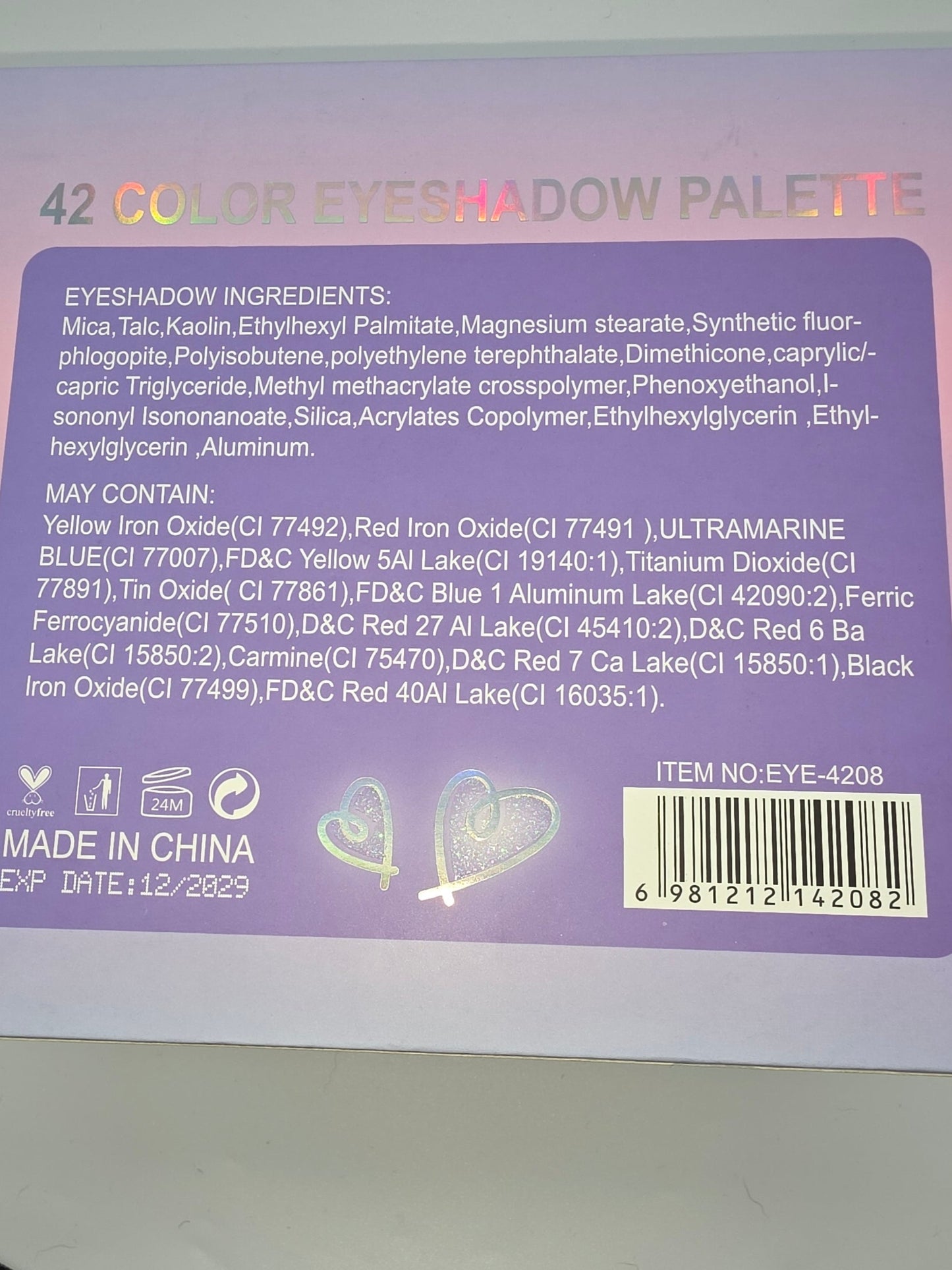 My Darling 42 Color Eyeshadow Palette – Kuromi Inspired