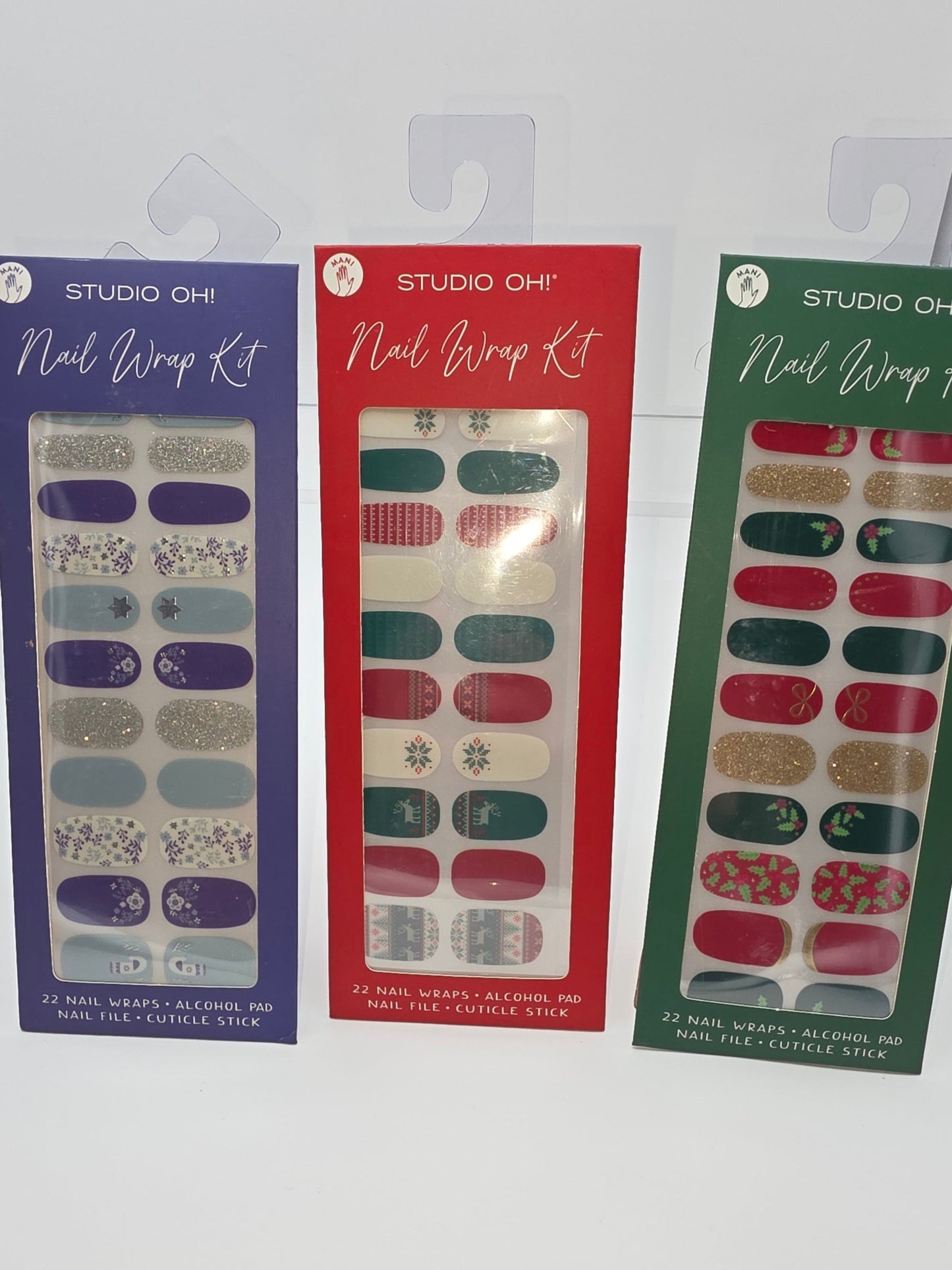 Studio Oh! Nail Wrap Kits, Set of 3