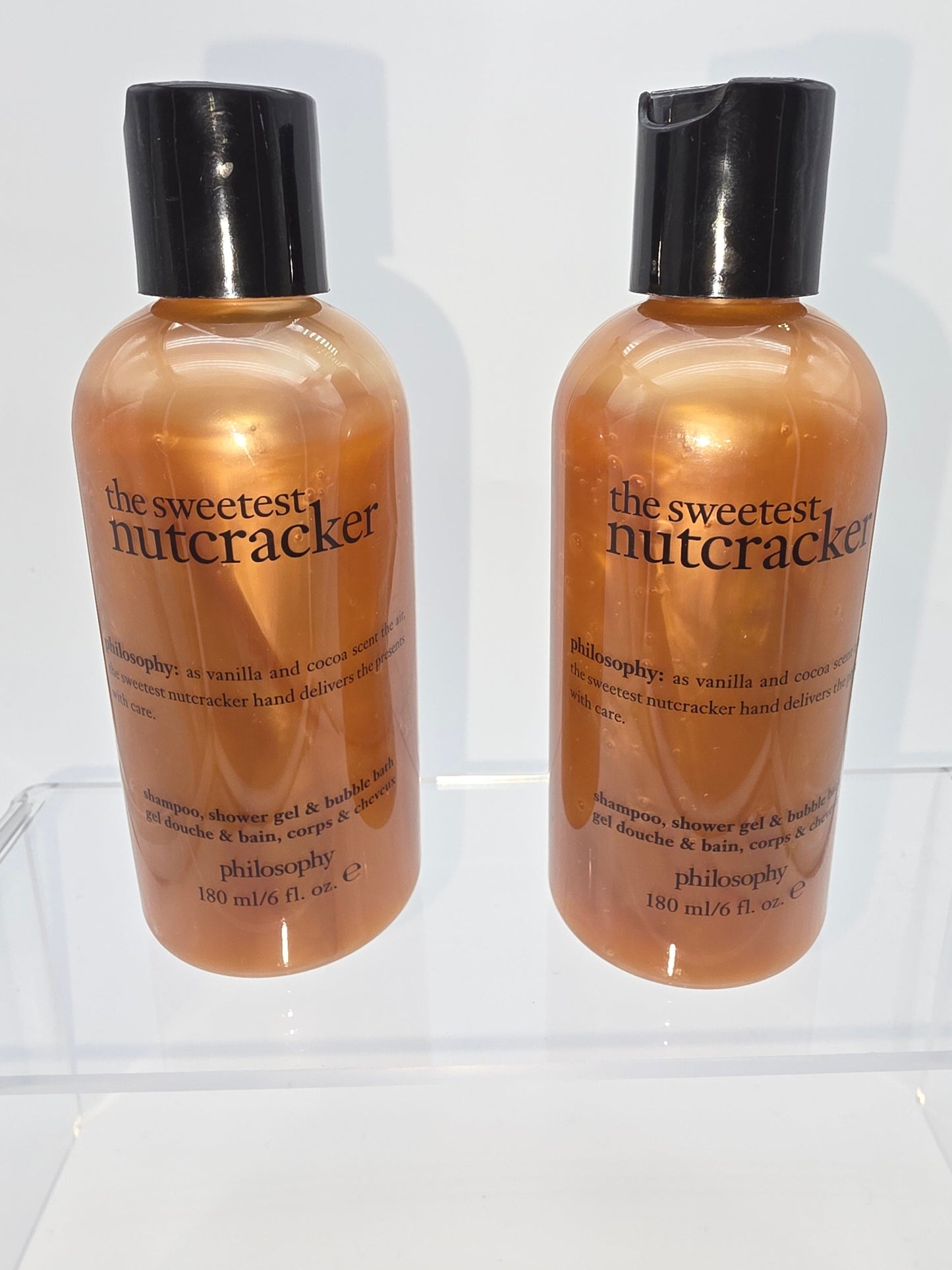 Philosophy The Sweetest Nutcracker Shampoo, Shower Gel & Bubble Bath  Size: 180 mL / 6 fl. oz. (x2 bottles shown/bundle)