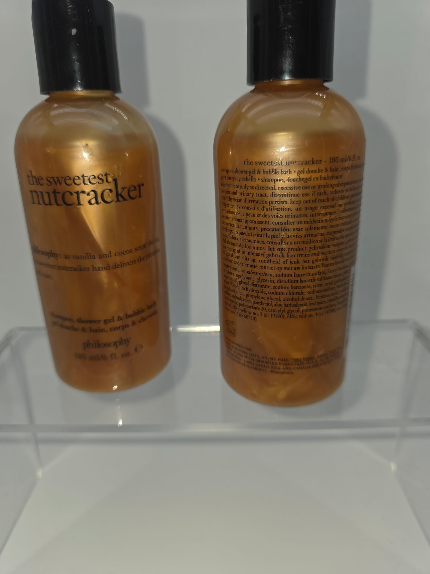 Philosophy The Sweetest Nutcracker Shampoo, Shower Gel & Bubble Bath  Size: 180 mL / 6 fl. oz. (x2 bottles shown/bundle)