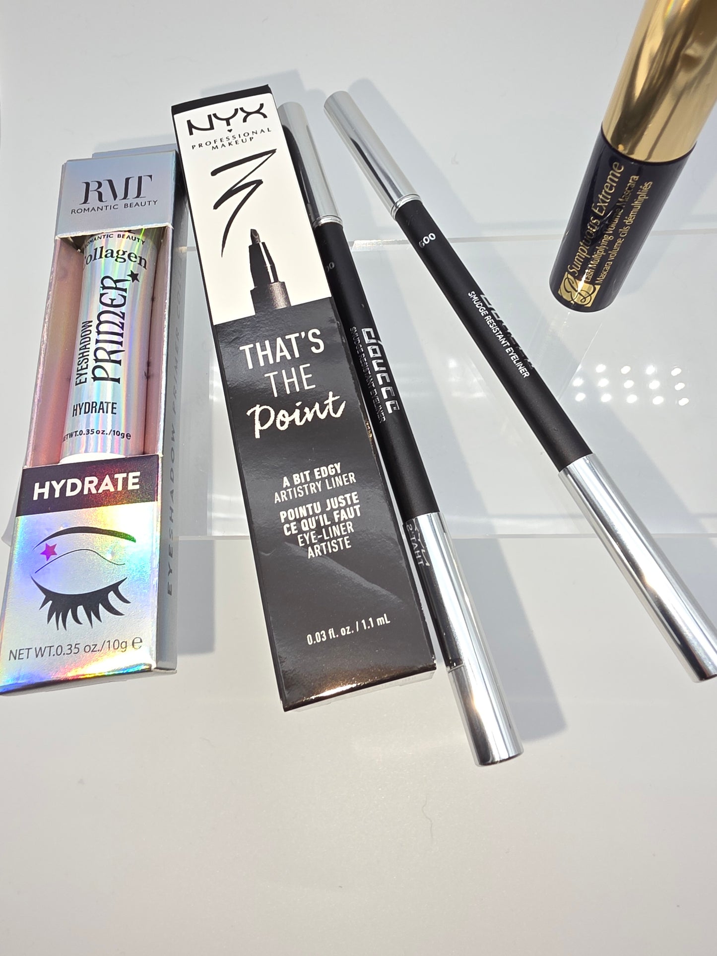 NYX, Doucce & Estée Lauder Eye Bundle – Eyeliners & Mascara Set