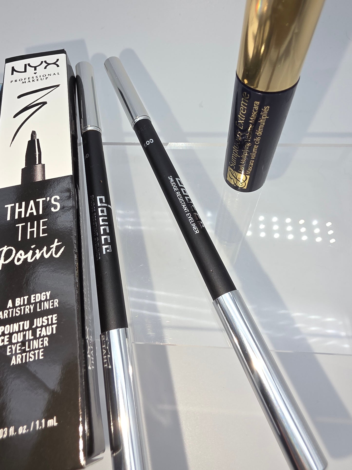 NYX, Doucce & Estée Lauder Eye Bundle – Eyeliners & Mascara Set