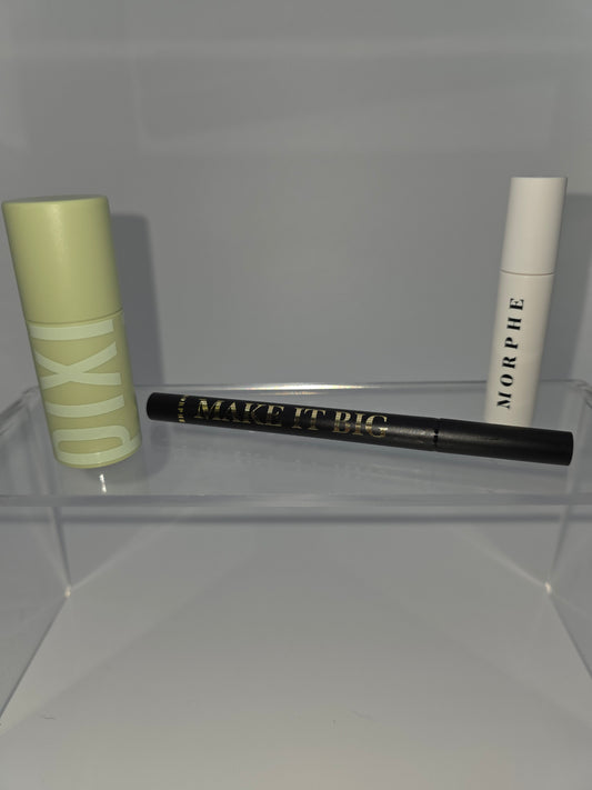 Bundle of Three Makeup Items - Pixi Lip, Morphe Lash Primer and Morphe Eyeliner