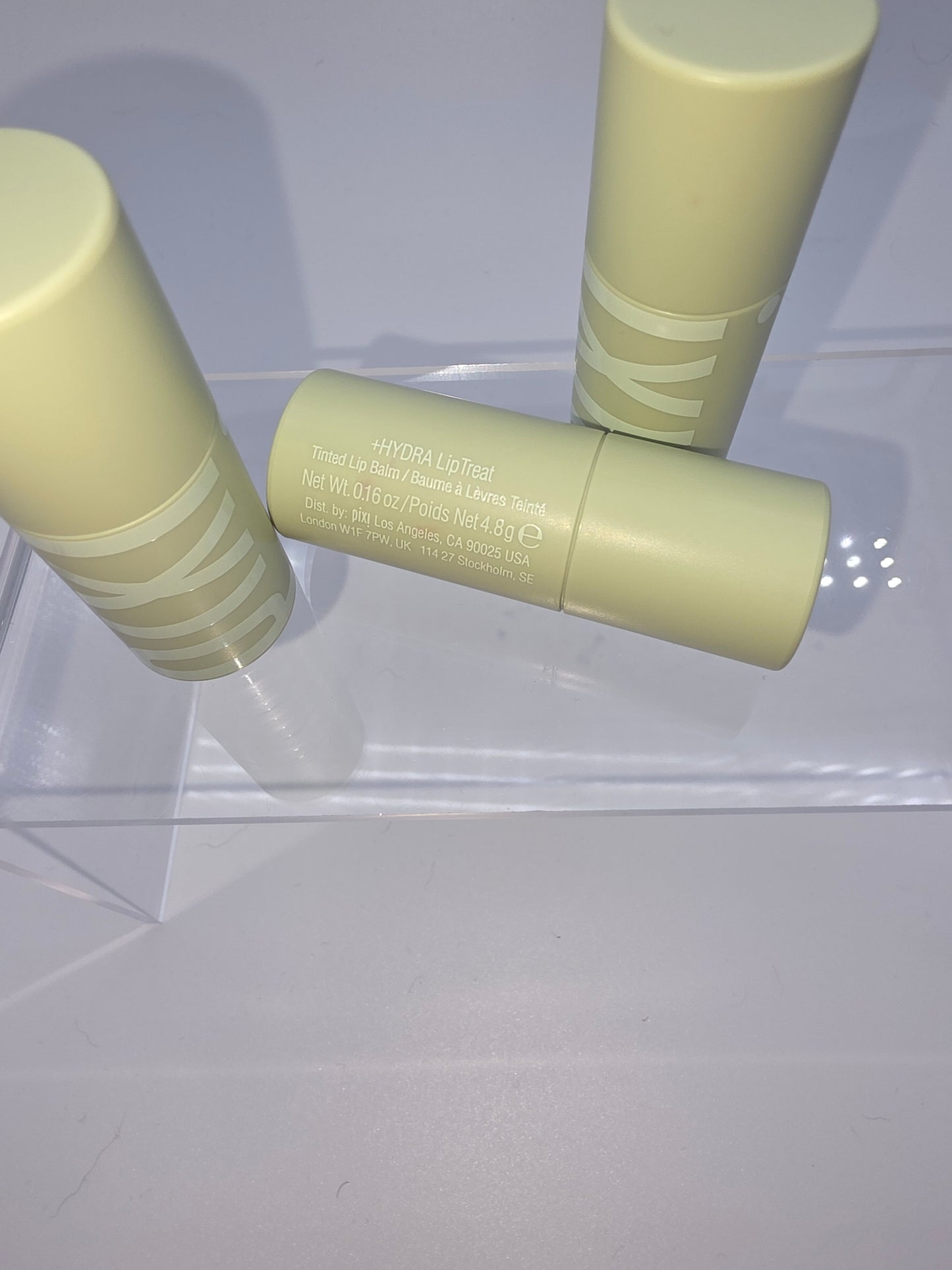 Pixi +Hydra LipTreat Tinted Lip Balm Bundle – Clear, Passion, Rosette (3-Pack)