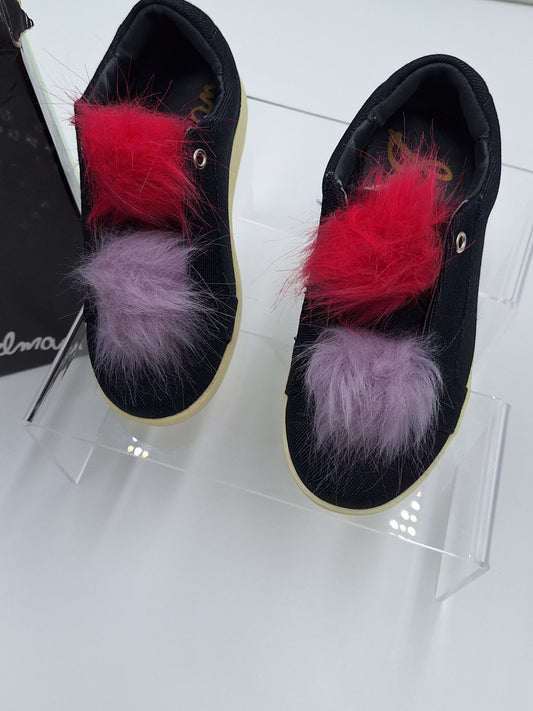 Cynthia Leya Faux Fur Pompom Sneaker, Toddler Girl