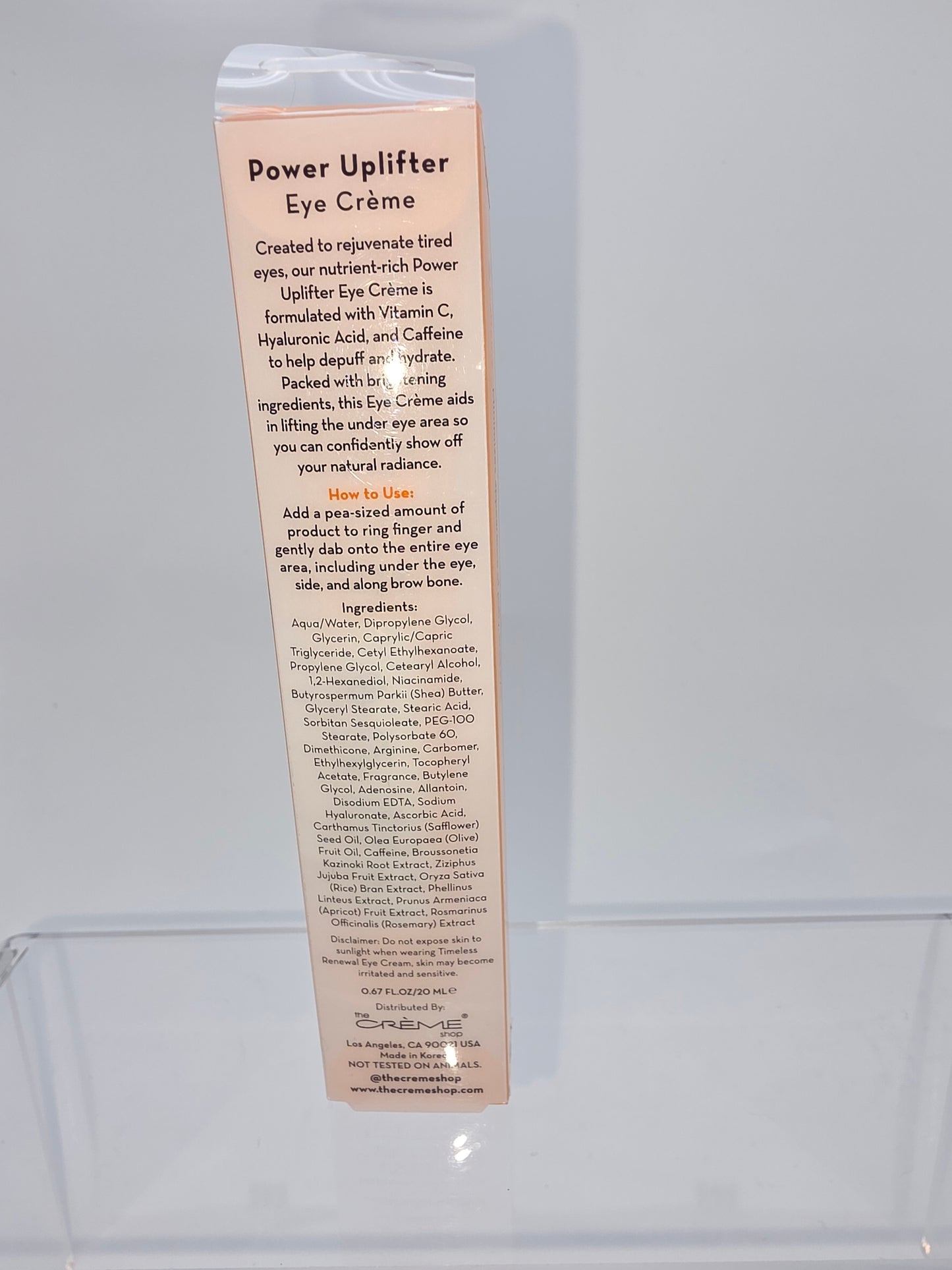 The Crème Shop Power Uplifter Eye Crème, Bundle of Two